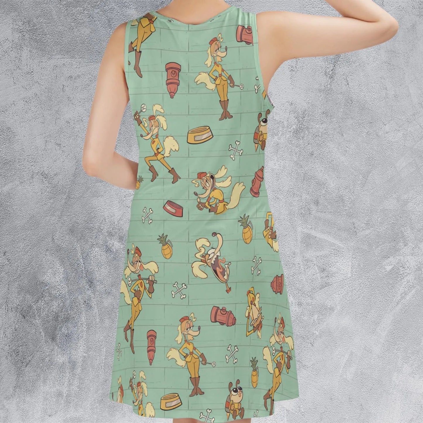 Casual Sleeveless Dress - VJ6YL8HA