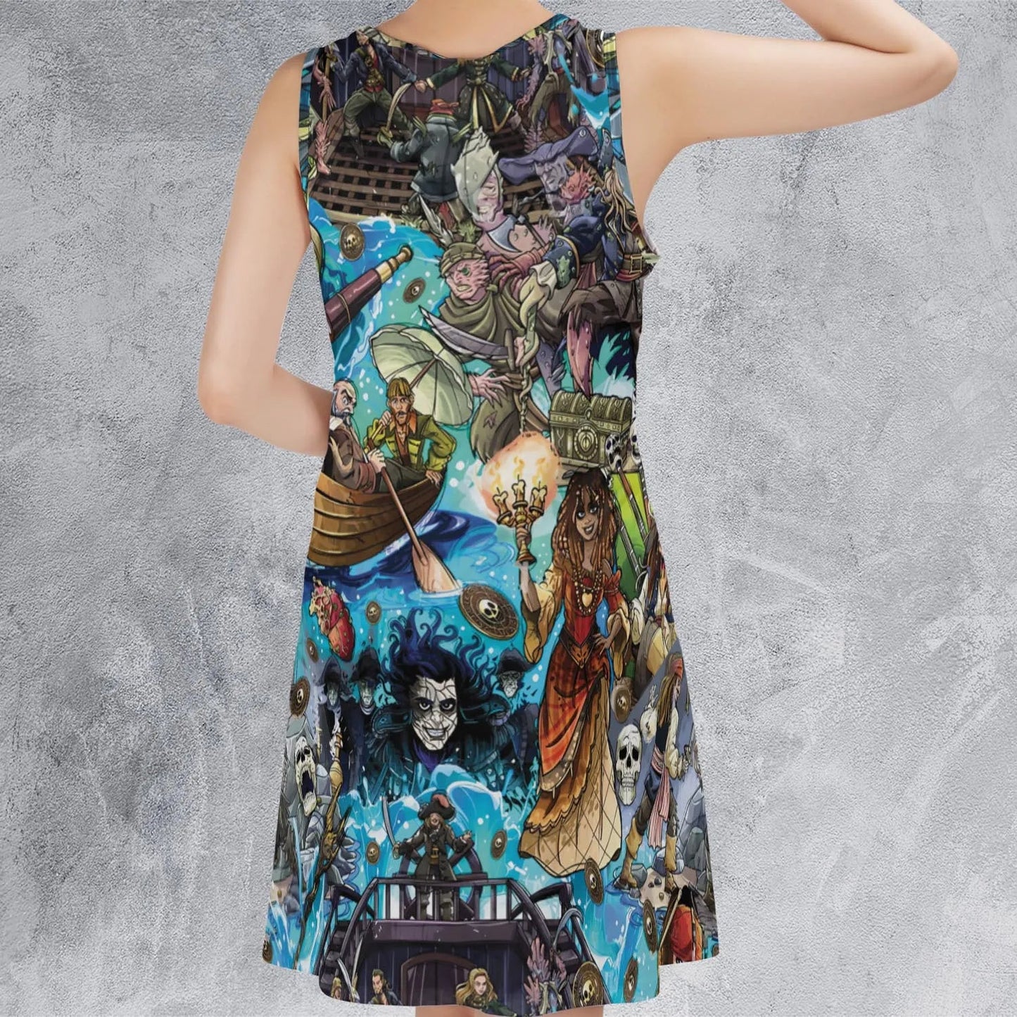 Casual Sleeveless Dress - 5EGHJQ7X