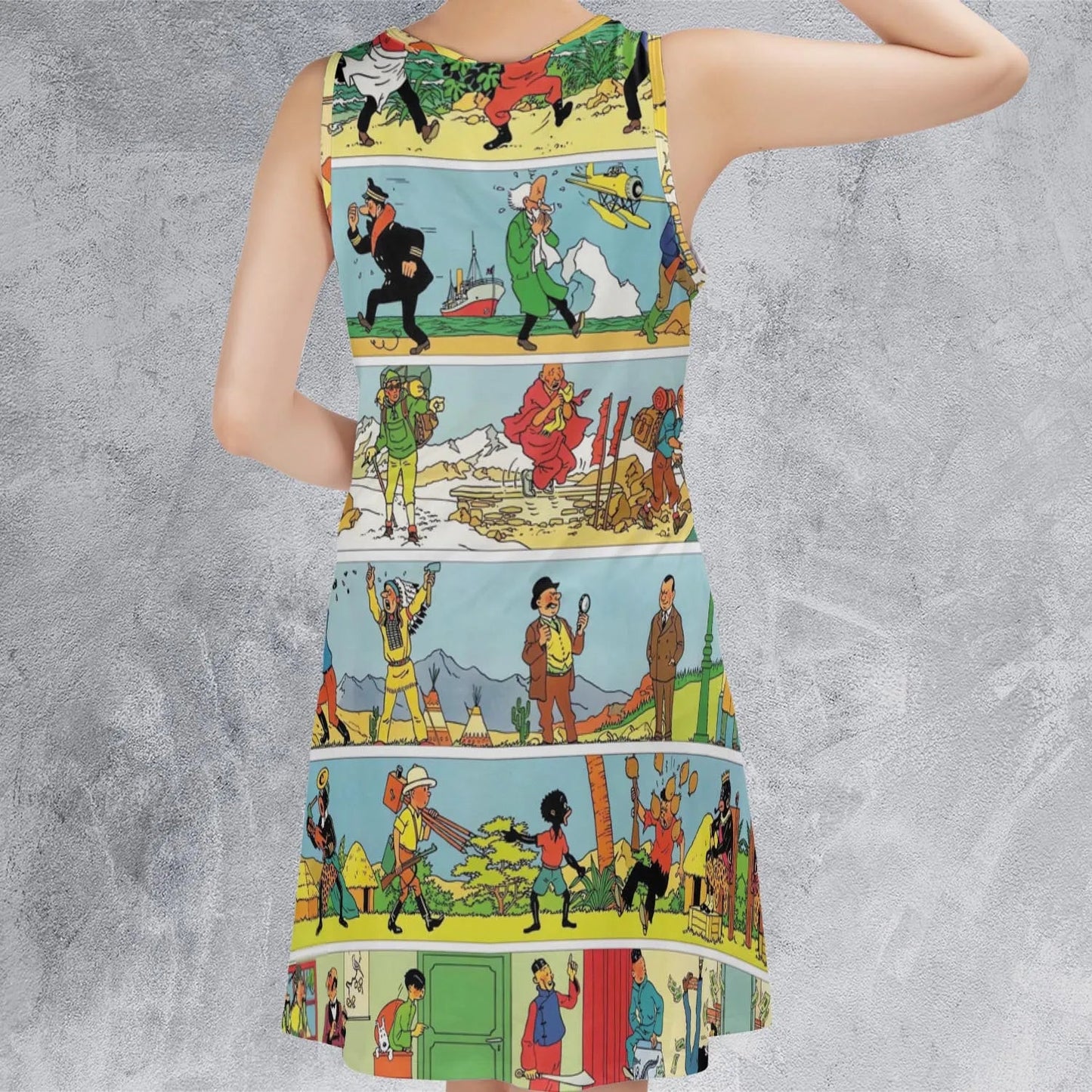 Casual Sleeveless Dress - B7TXSWPW