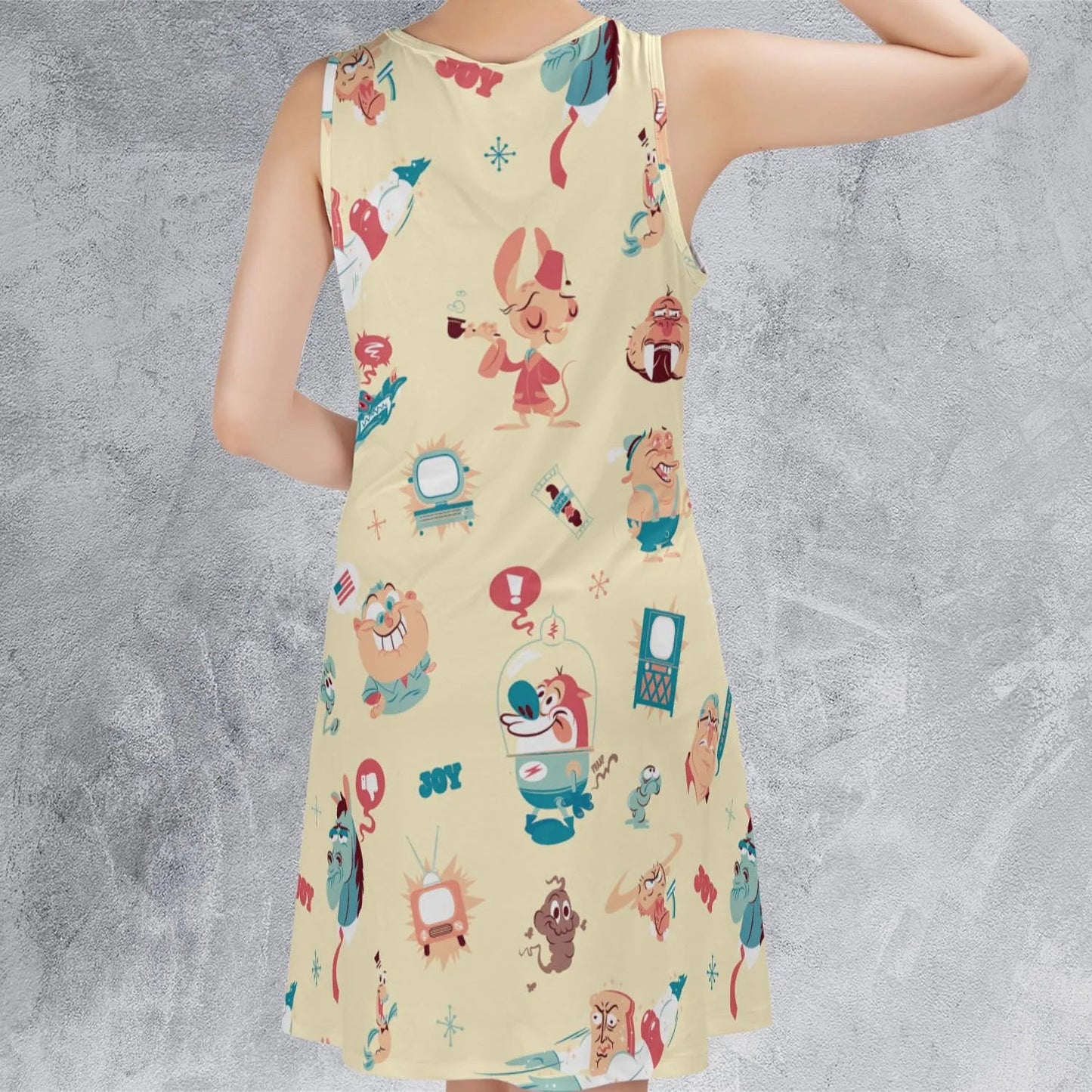 Casual Sleeveless Dress - GUXLTVC3