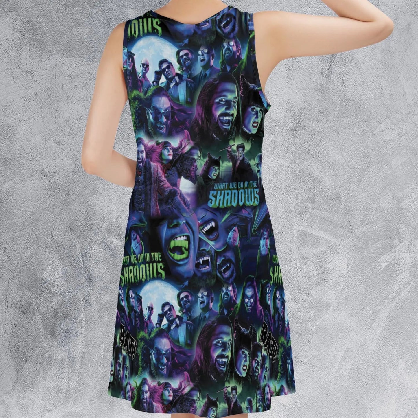 Casual Sleeveless Dress - BK3MSDQE