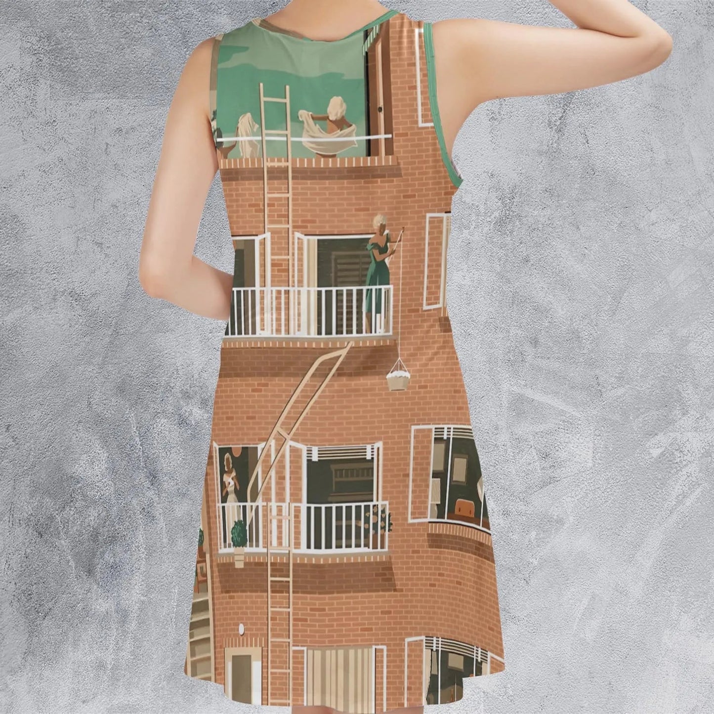 Casual Sleeveless Dress - ZKWZGXFT