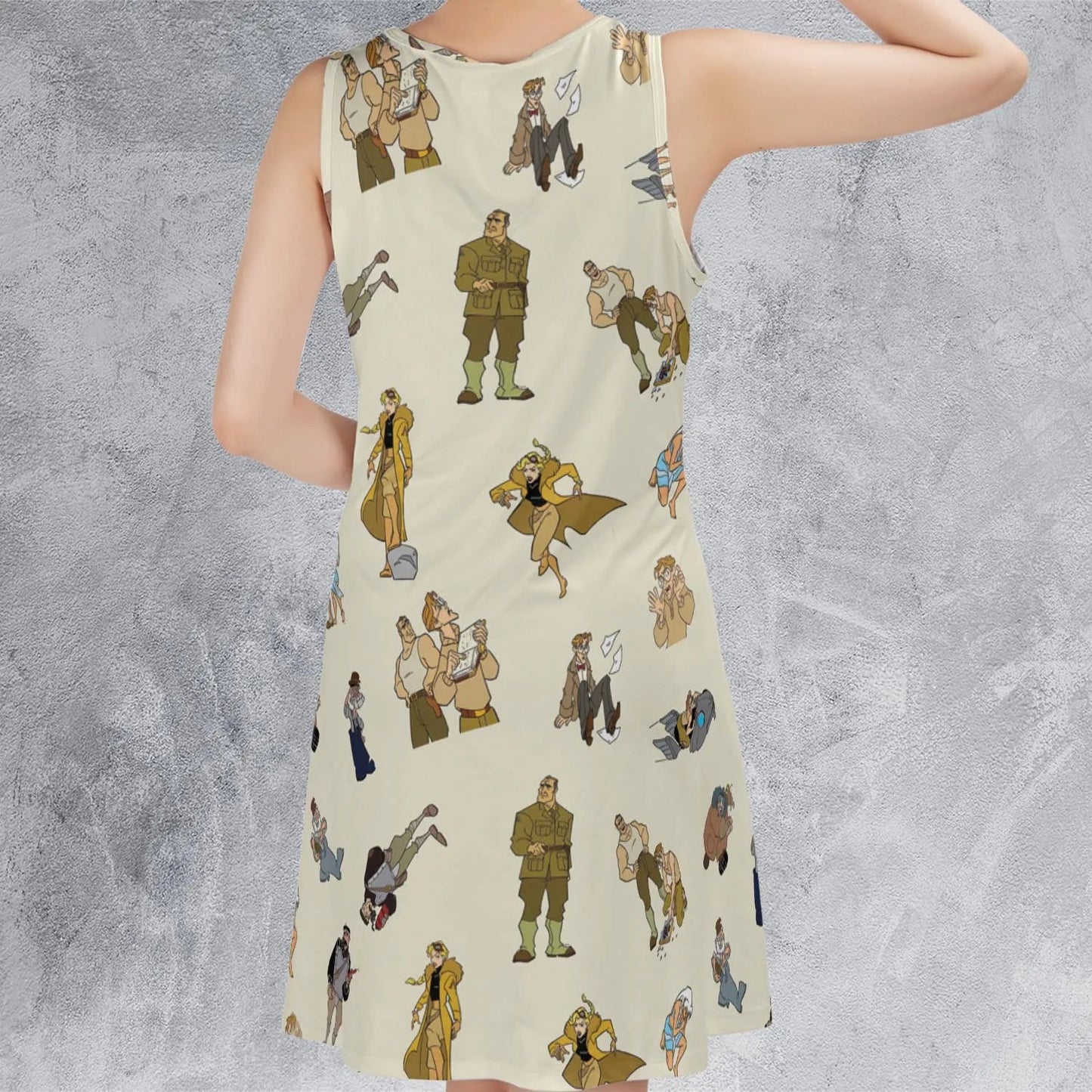 Casual Sleeveless Dress - BFTU2W9N