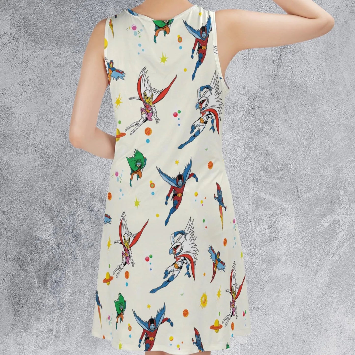 Casual Sleeveless Dress - X1Y3GH8Z