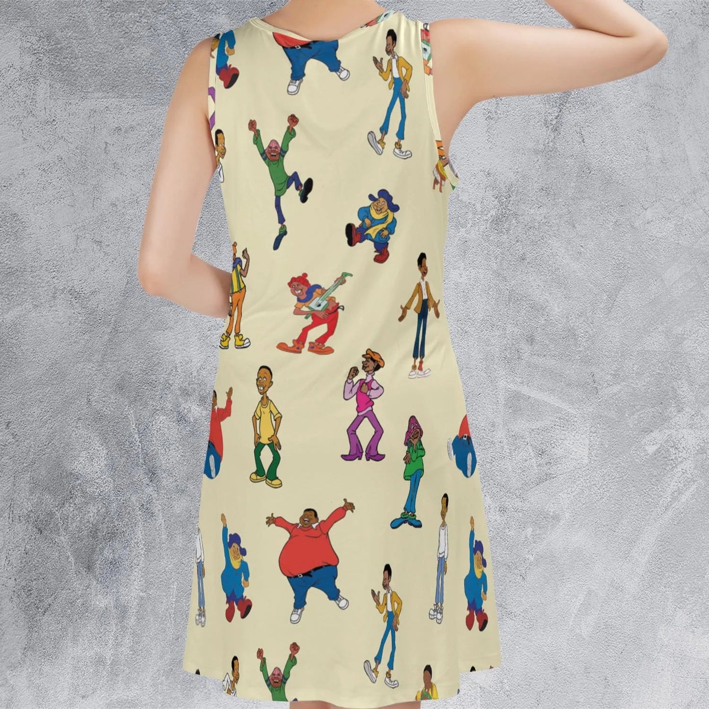 Casual Sleeveless Dress - 6SWZ7G3D