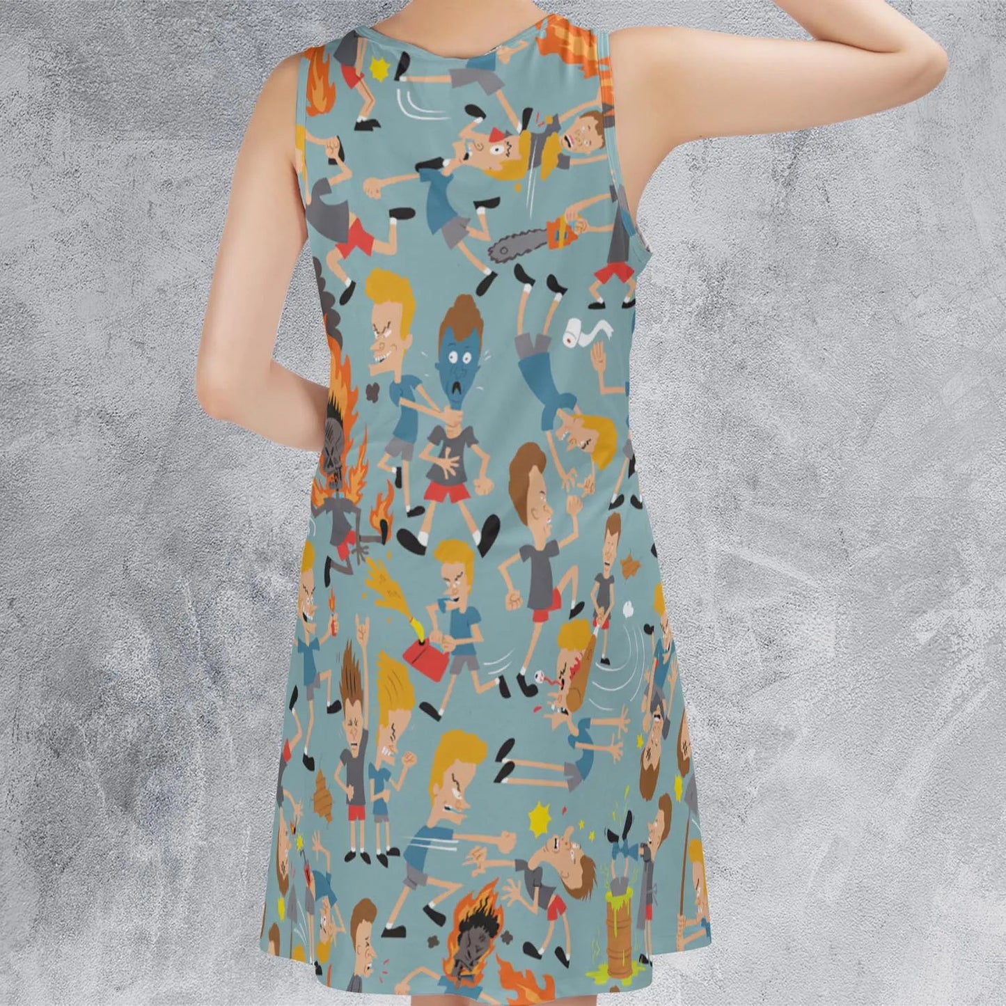 Casual Sleeveless Dress - GD6N6NDK