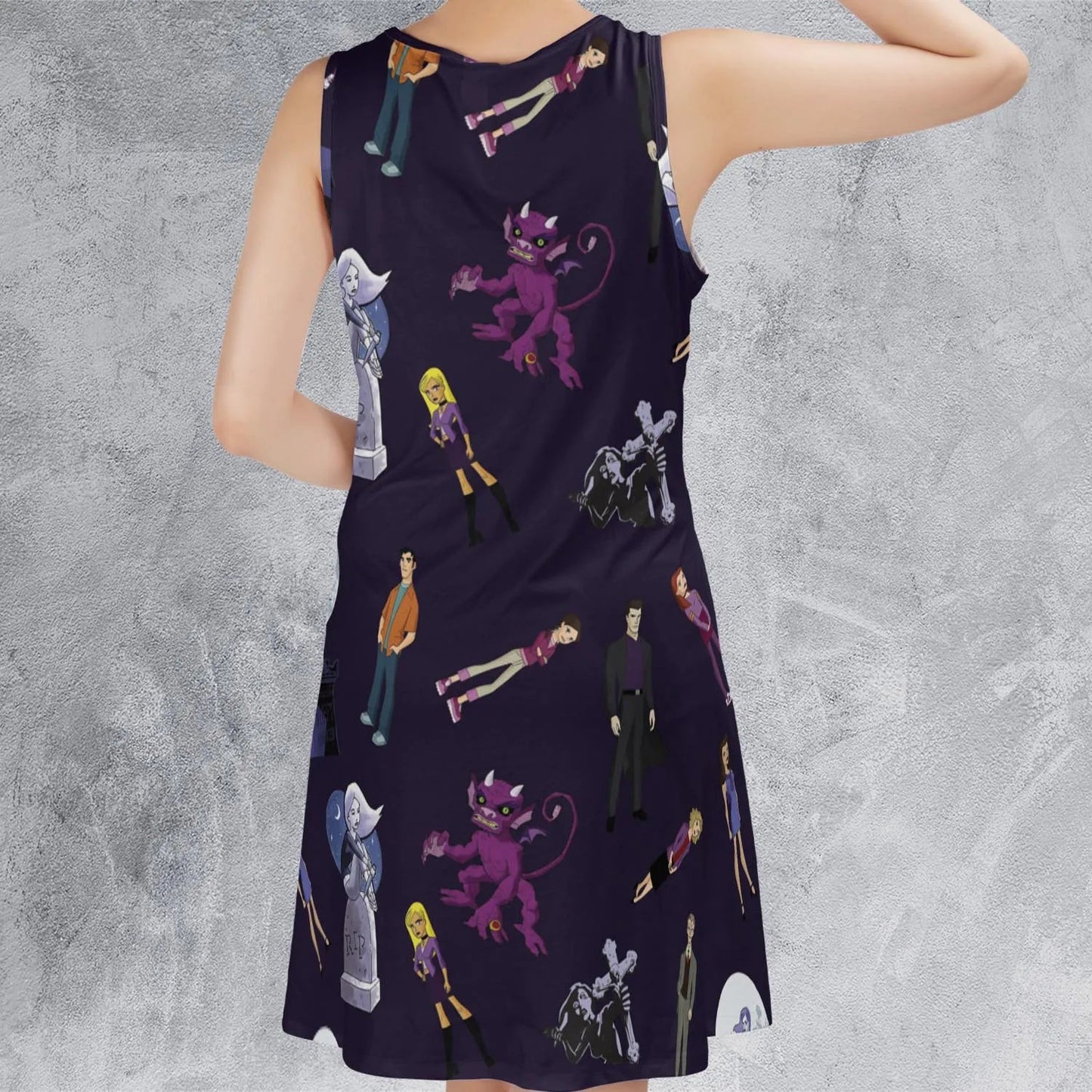 Casual Sleeveless Dress - BAFDFU3X