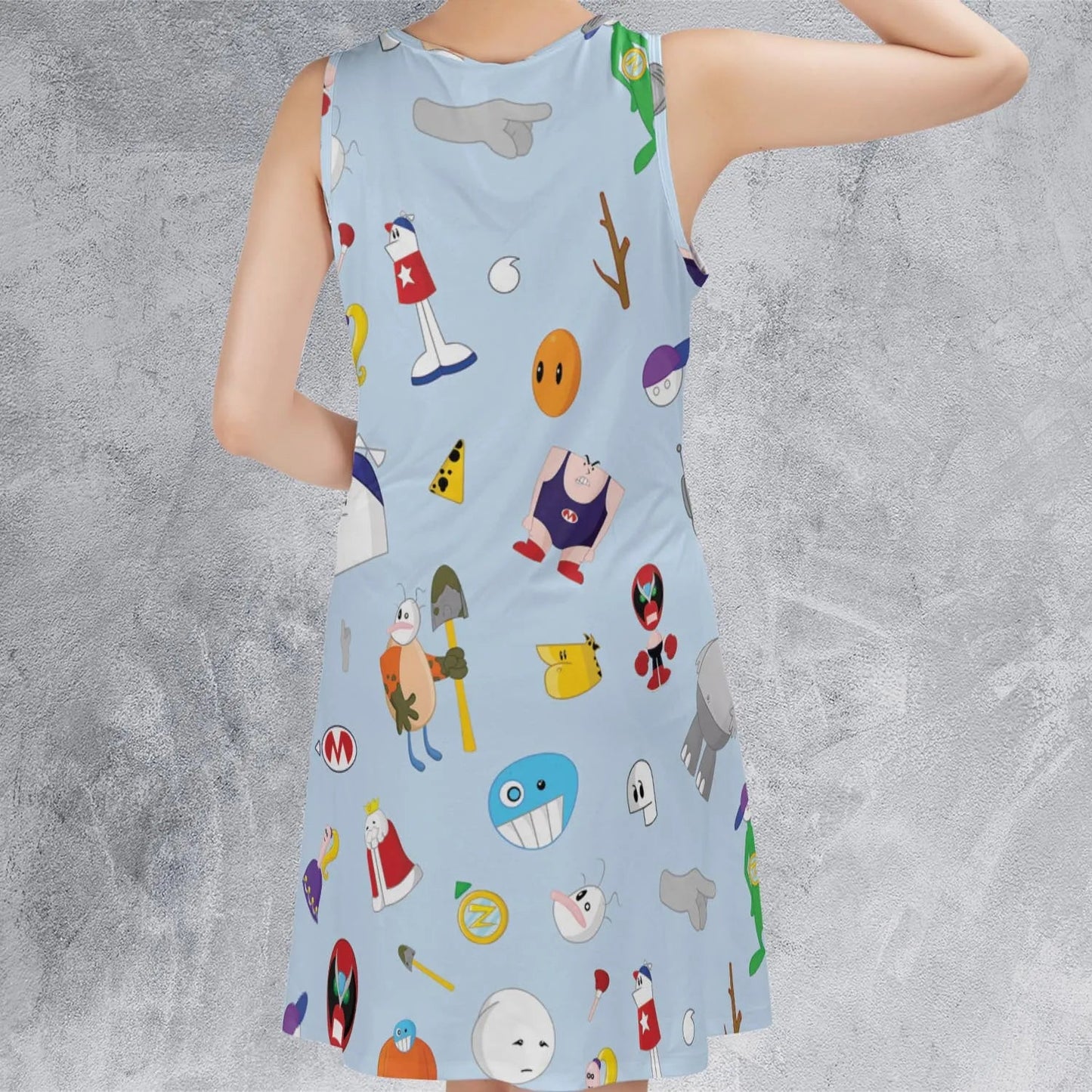 Casual Sleeveless Dress - 6W4XXWY3