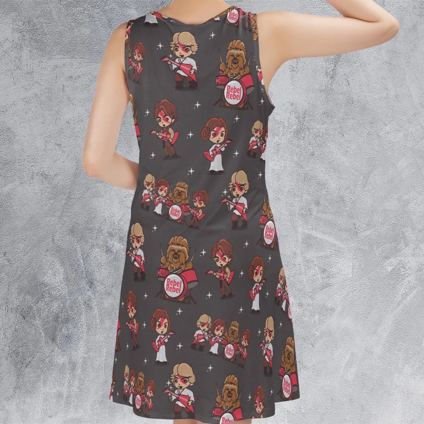 Casual Sleeveless Dress - W9KP6Y2Z