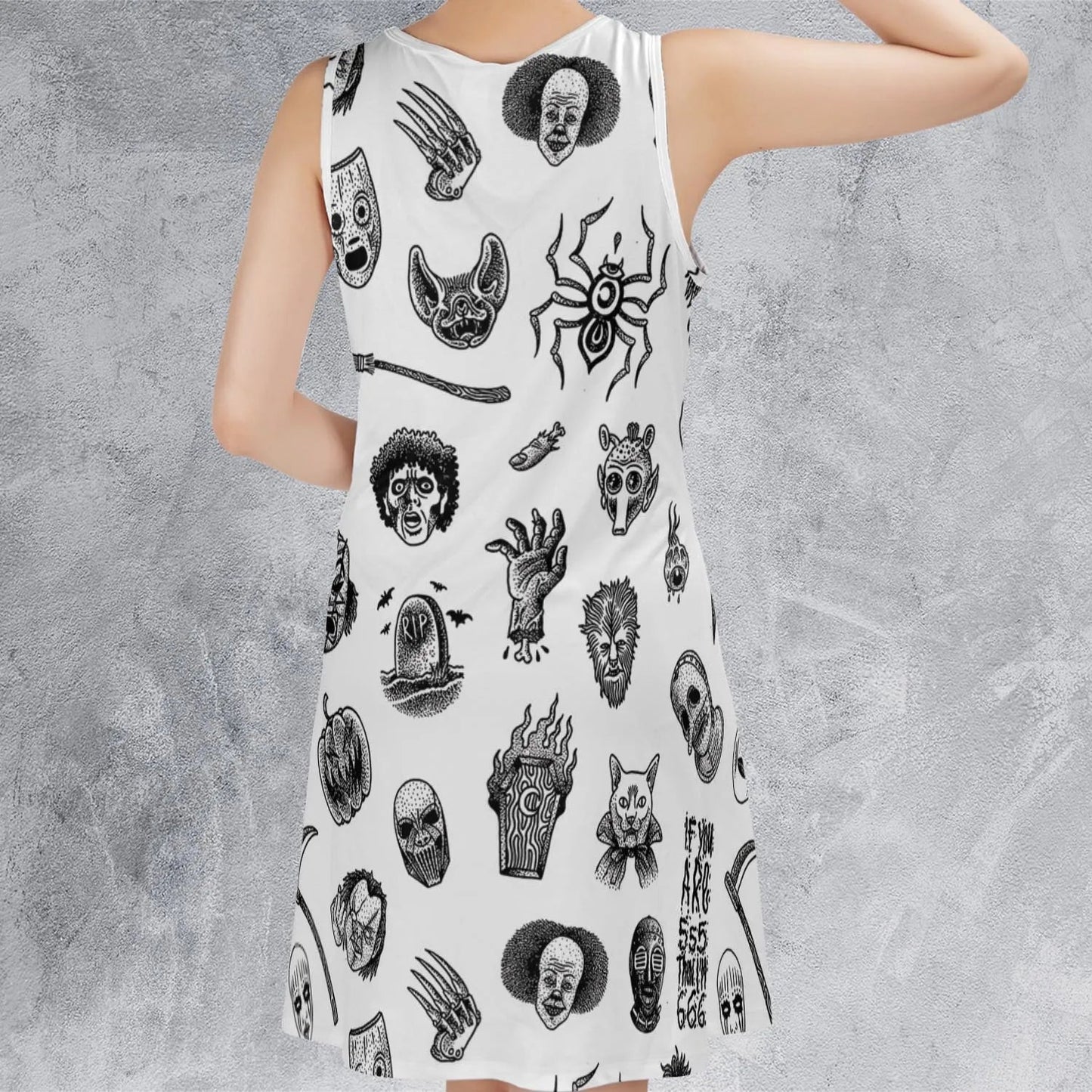 Casual Sleeveless Dress - AKV3NBSX