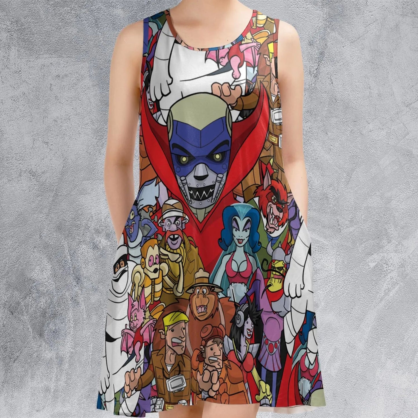 Casual Sleeveless Dress - 7V37D17G