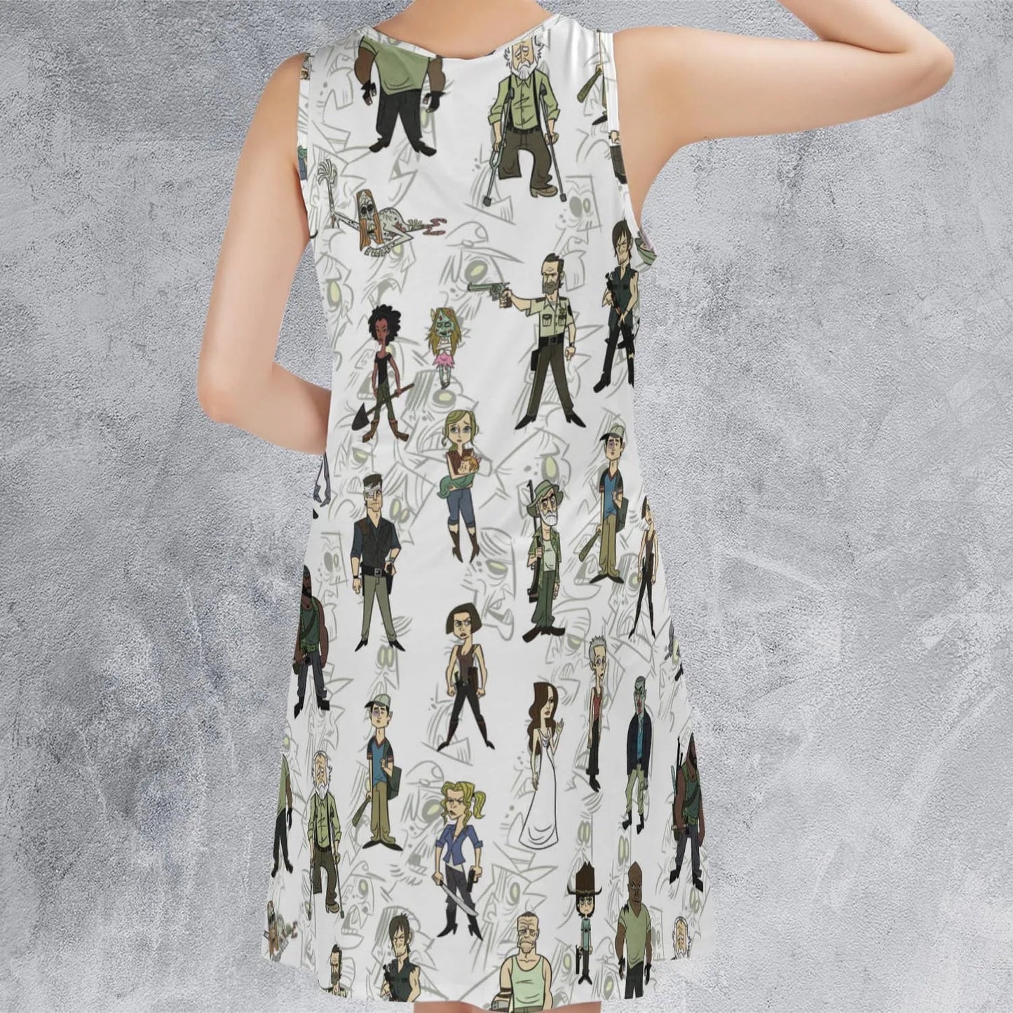 Casual Sleeveless Dress - KSES5XCN