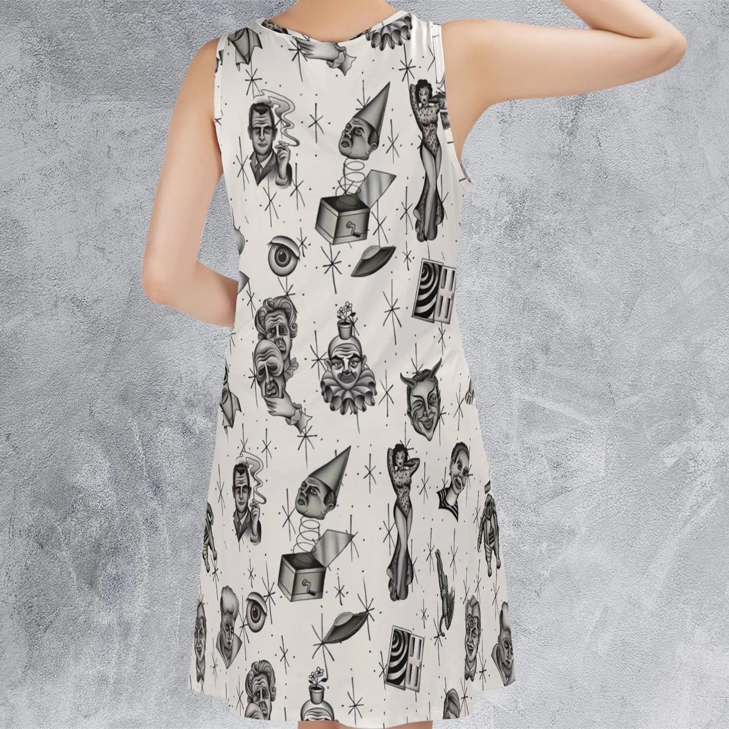 Casual Sleeveless Dress - 4FHVB693
