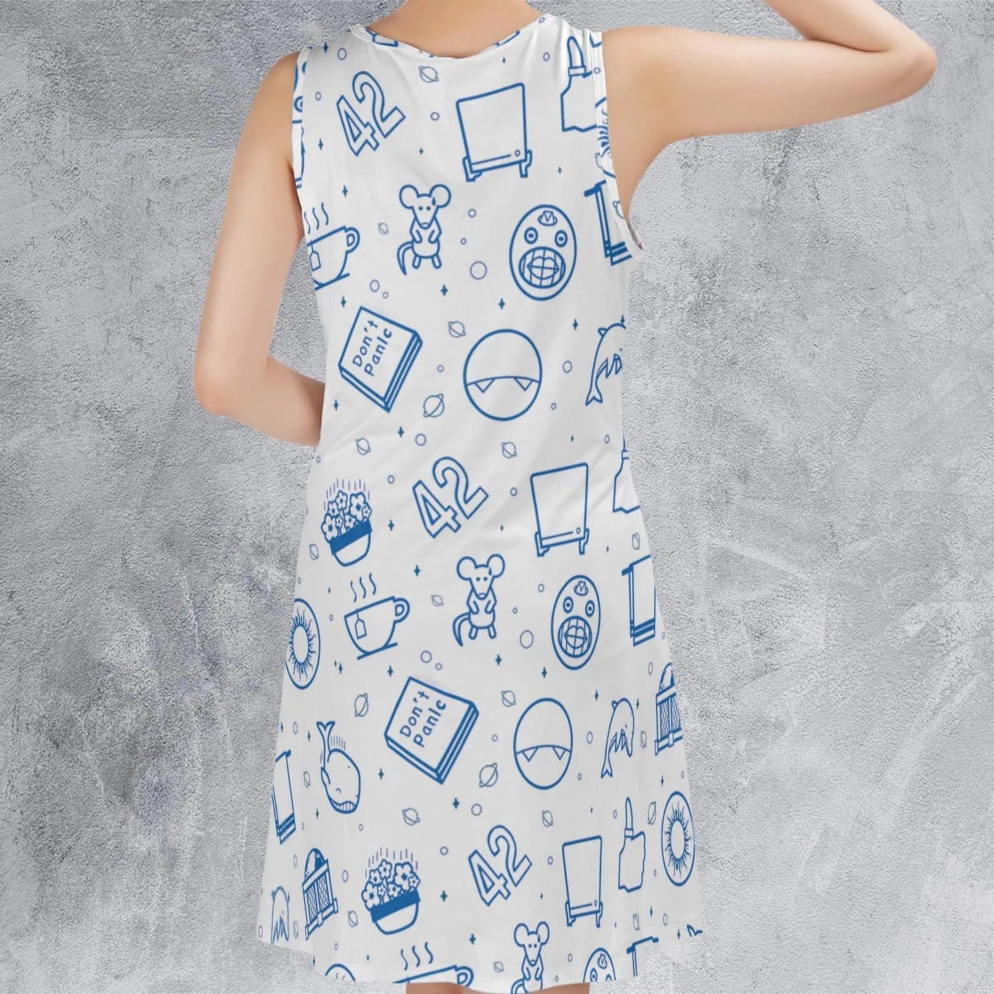 Casual Sleeveless Dress - DC2YS6E3
