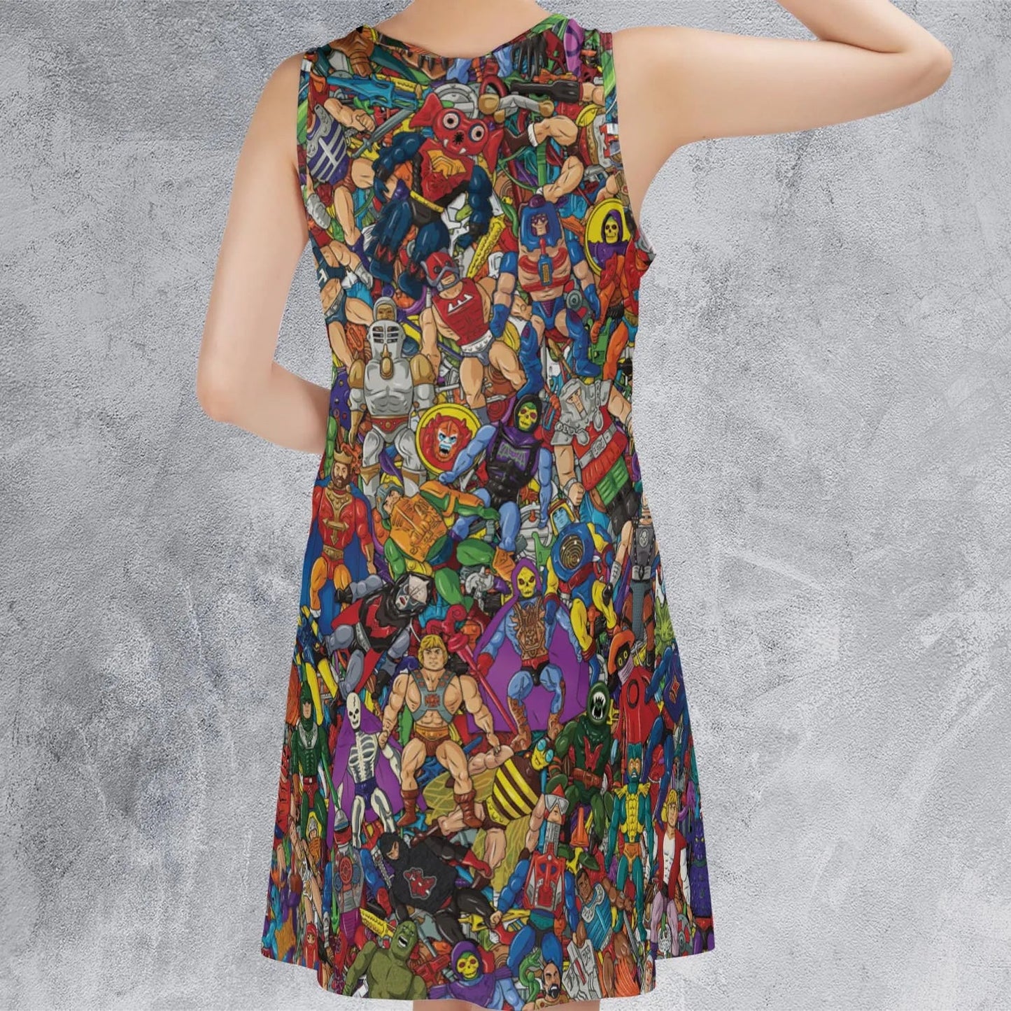 Casual Sleeveless Dress - 9PH8CX3B