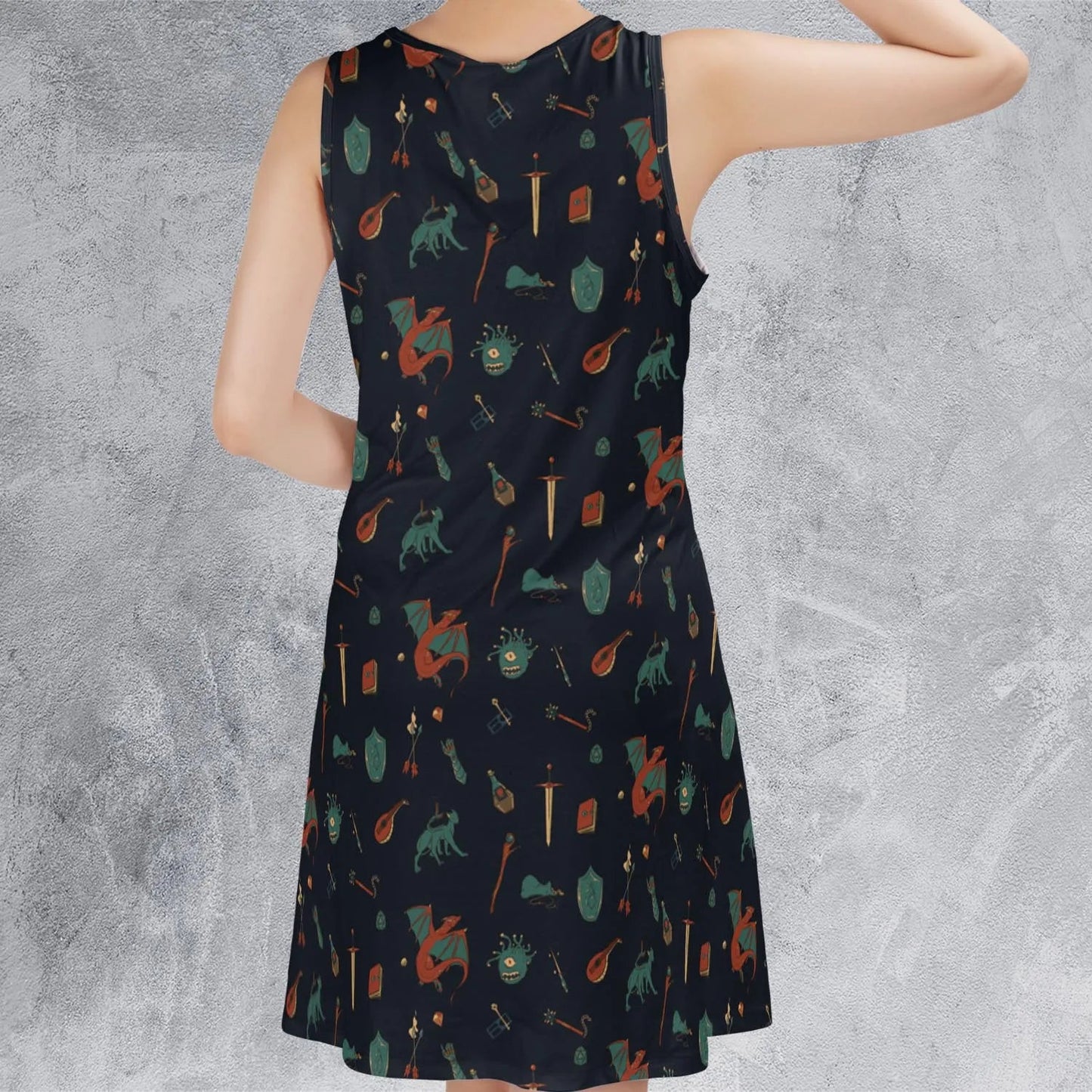 Casual Sleeveless Dress - HNV3LTKJ