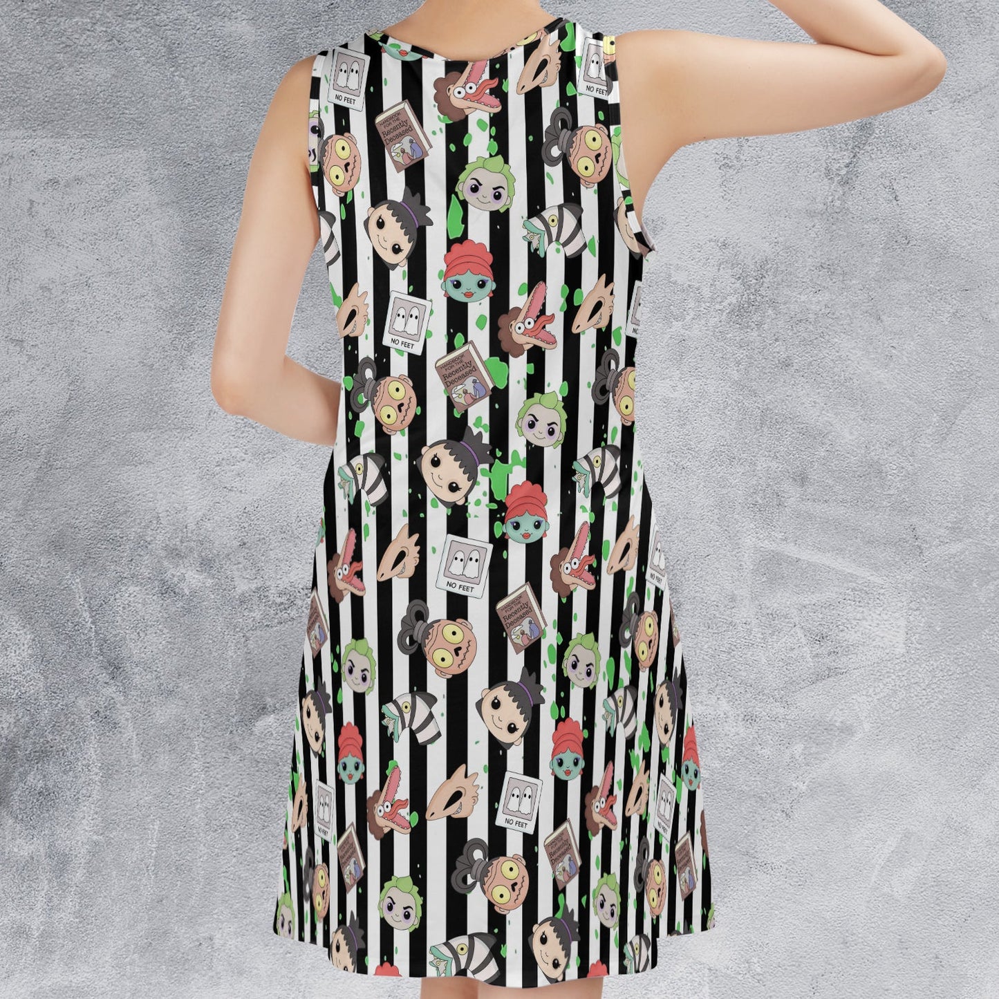 Casual Sleeveless Dress - UZR9SMWX