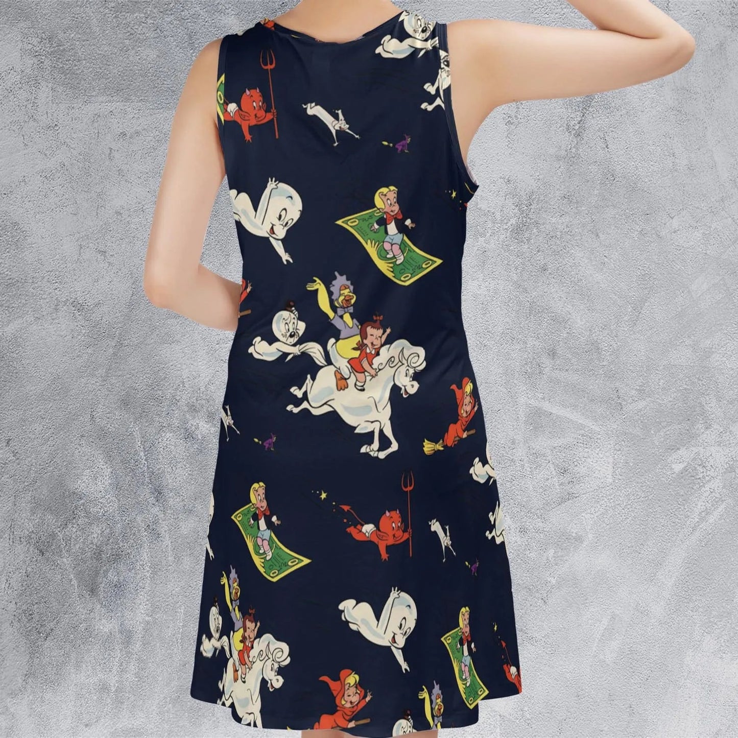 Casual Sleeveless Dress - 5QMY6KXK