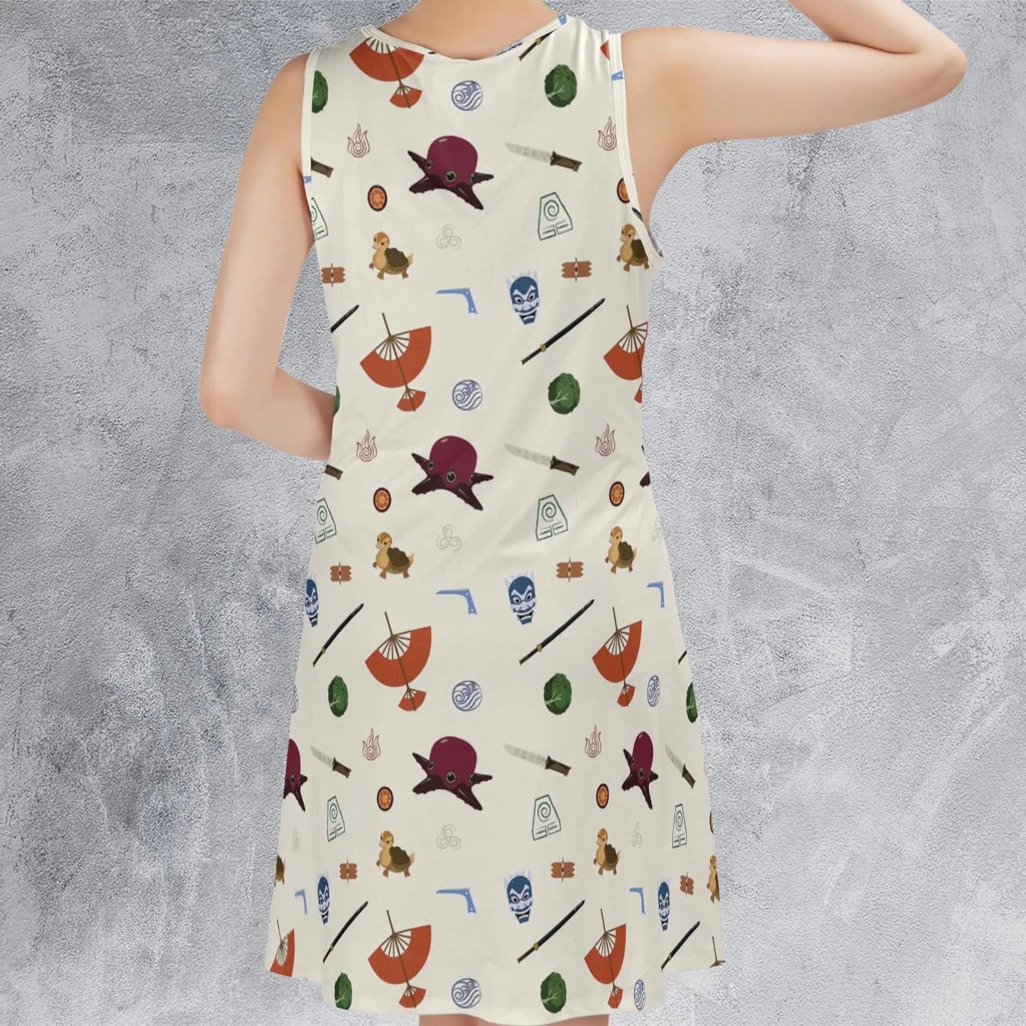 Casual Sleeveless Dress - VGDCUL9D