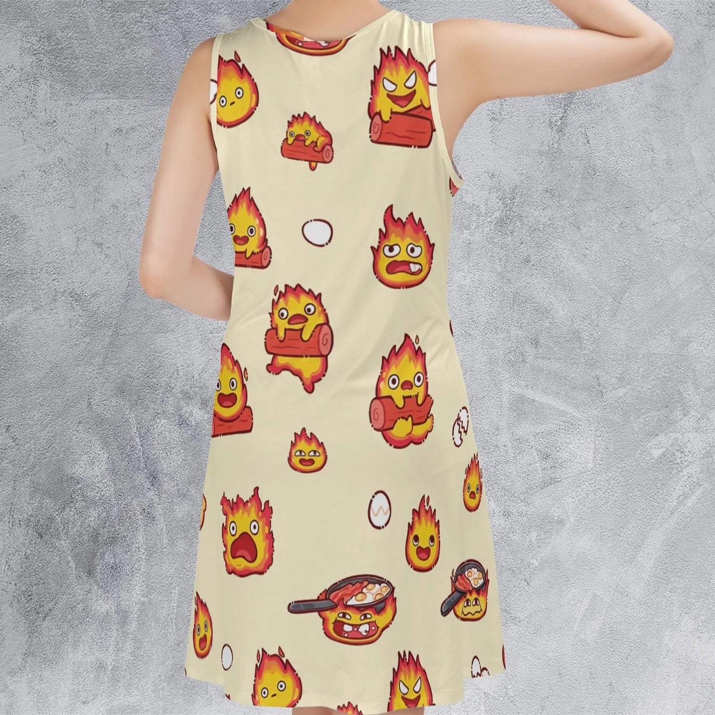 Casual Sleeveless Dress - WRV3LWZX
