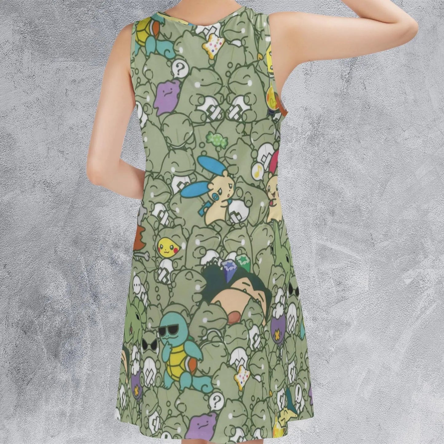 Casual Sleeveless Dress - 9PBD9H4A