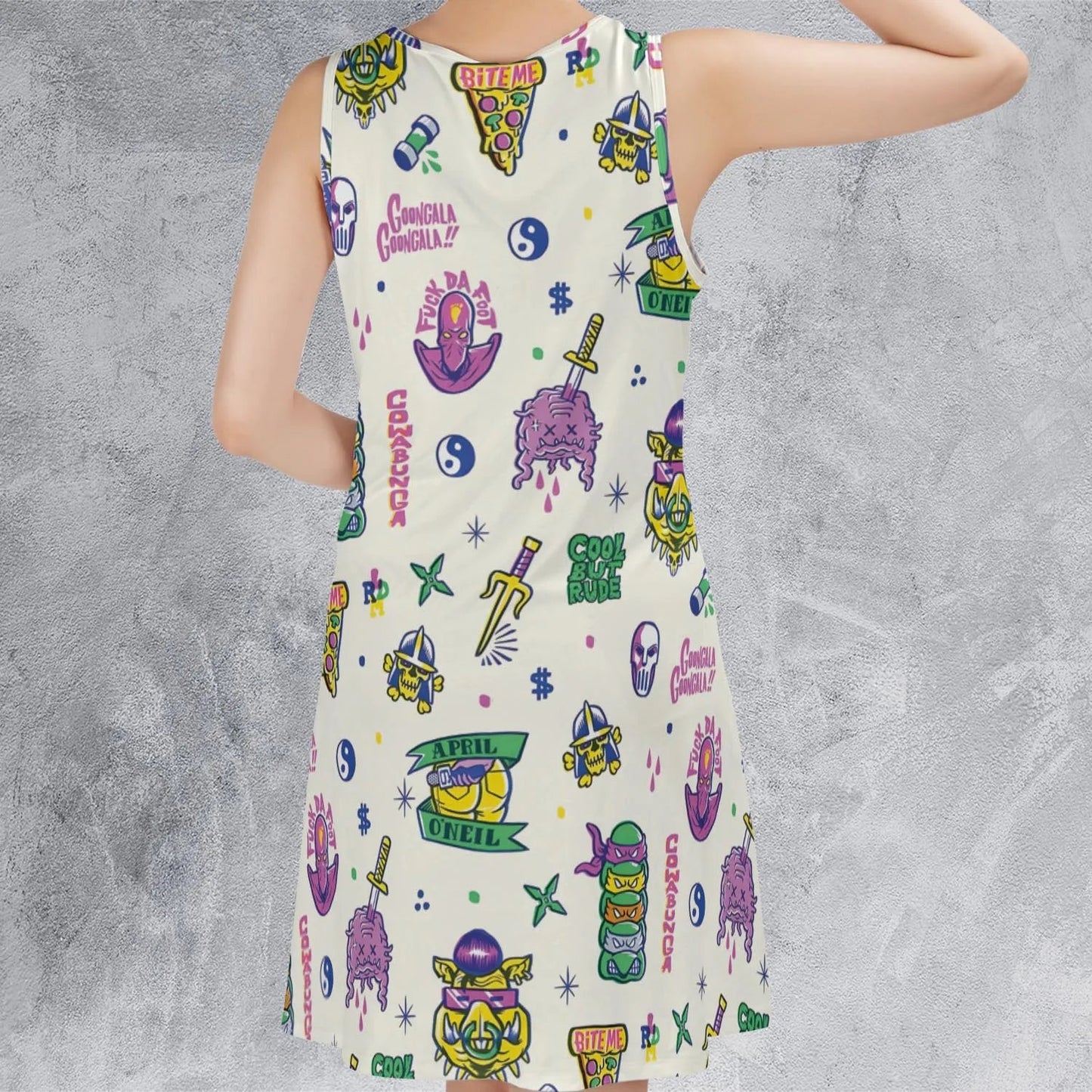 Casual Sleeveless Dress - WUS1MU6N