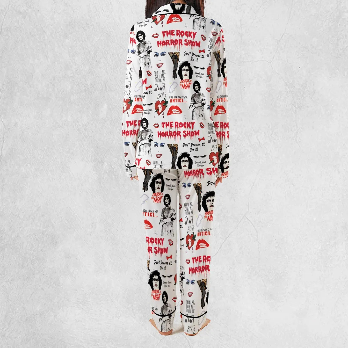 Stretch Long-Sleeve Pajamas Set - C9DQ18CY