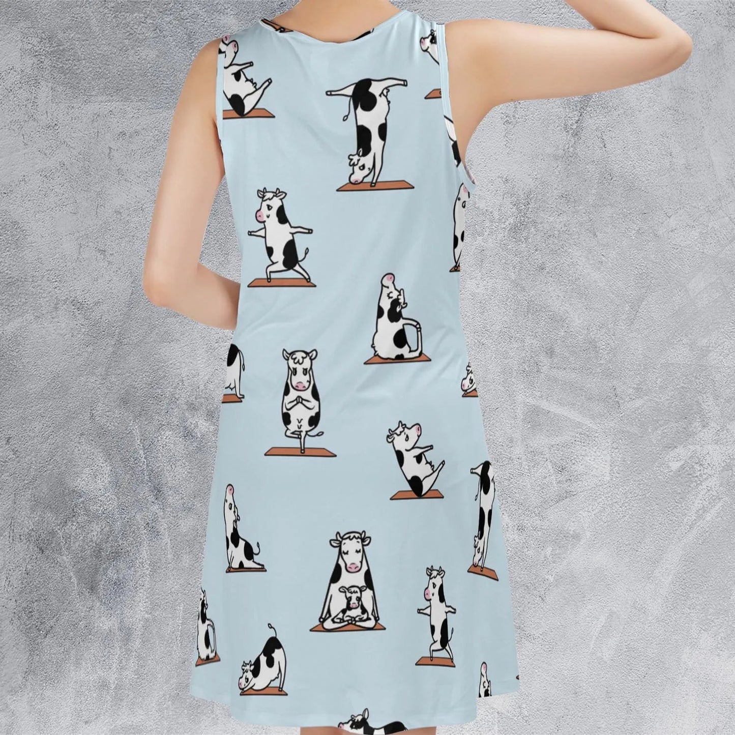 Casual Sleeveless Dress - BYW8R4QX