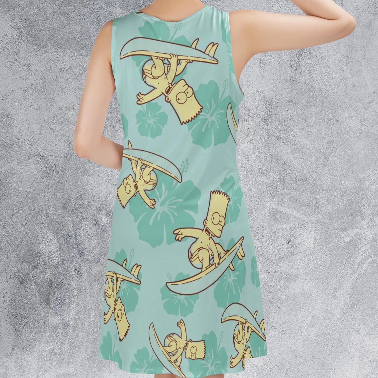 Casual Sleeveless Dress - PQVSLKRV