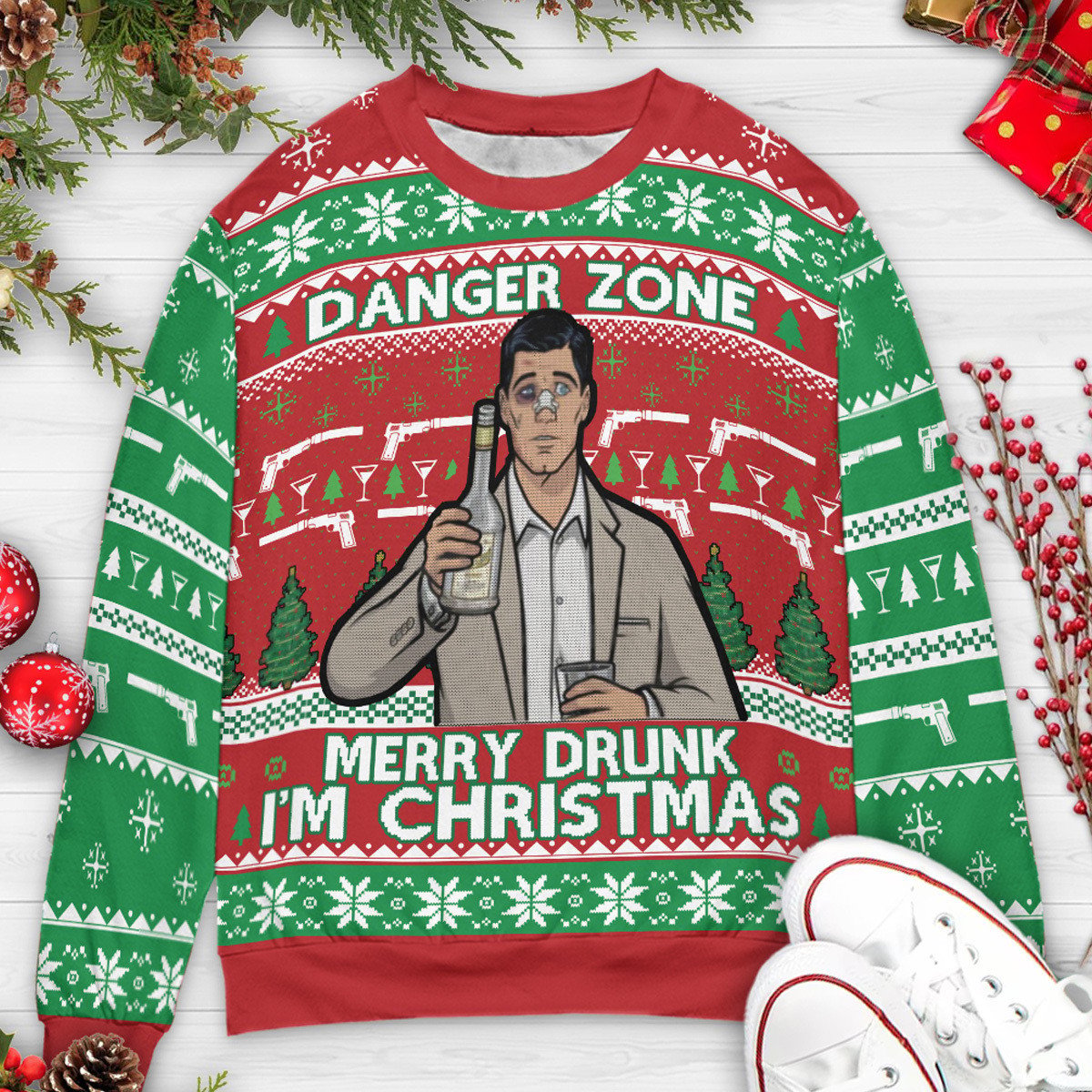 Ugly Christmas Sweatshirt - F2E3KYNK