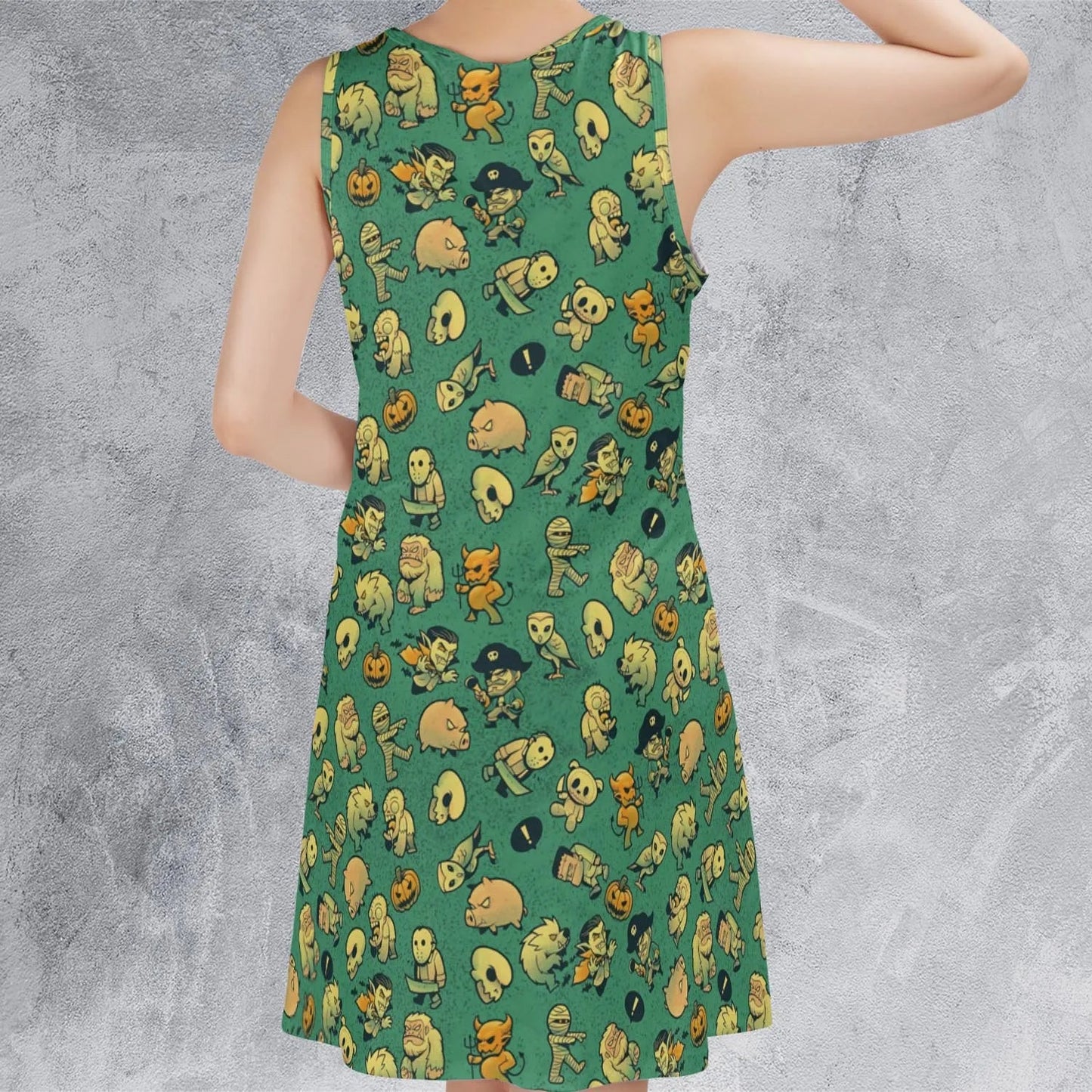 Casual Sleeveless Dress - 8AFLRCYN