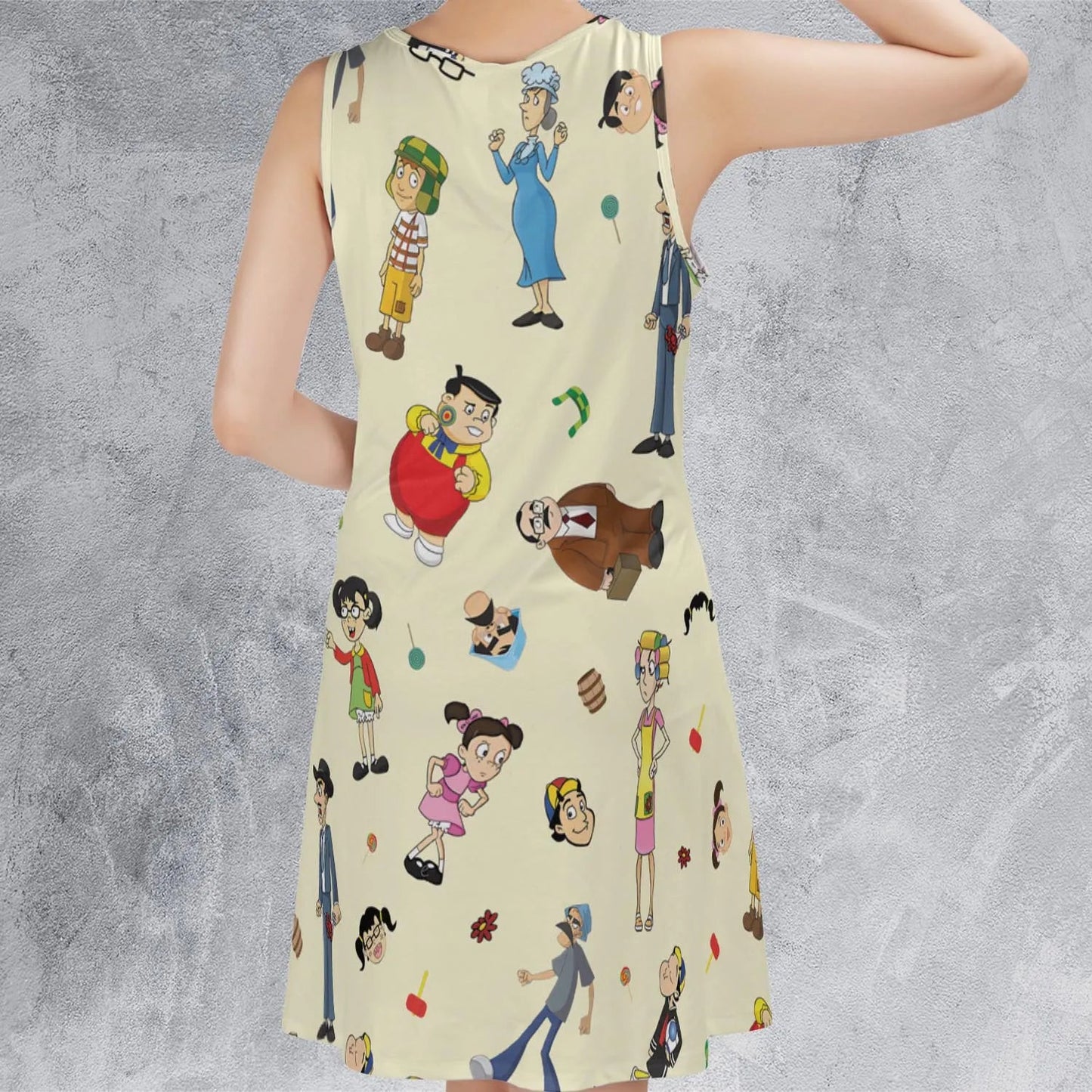 Casual Sleeveless Dress - 33HECY4F