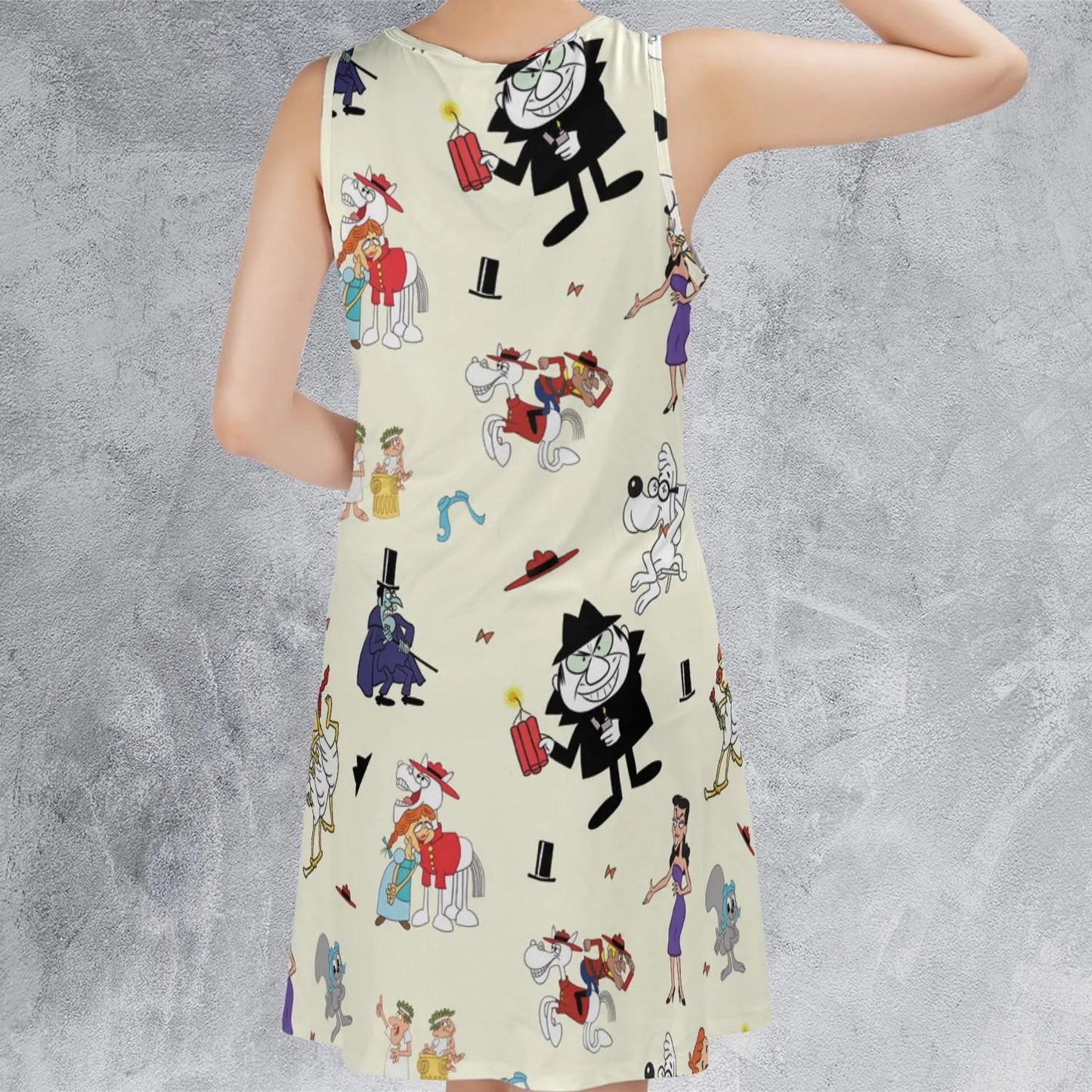Casual Sleeveless Dress - AFVNRUGL