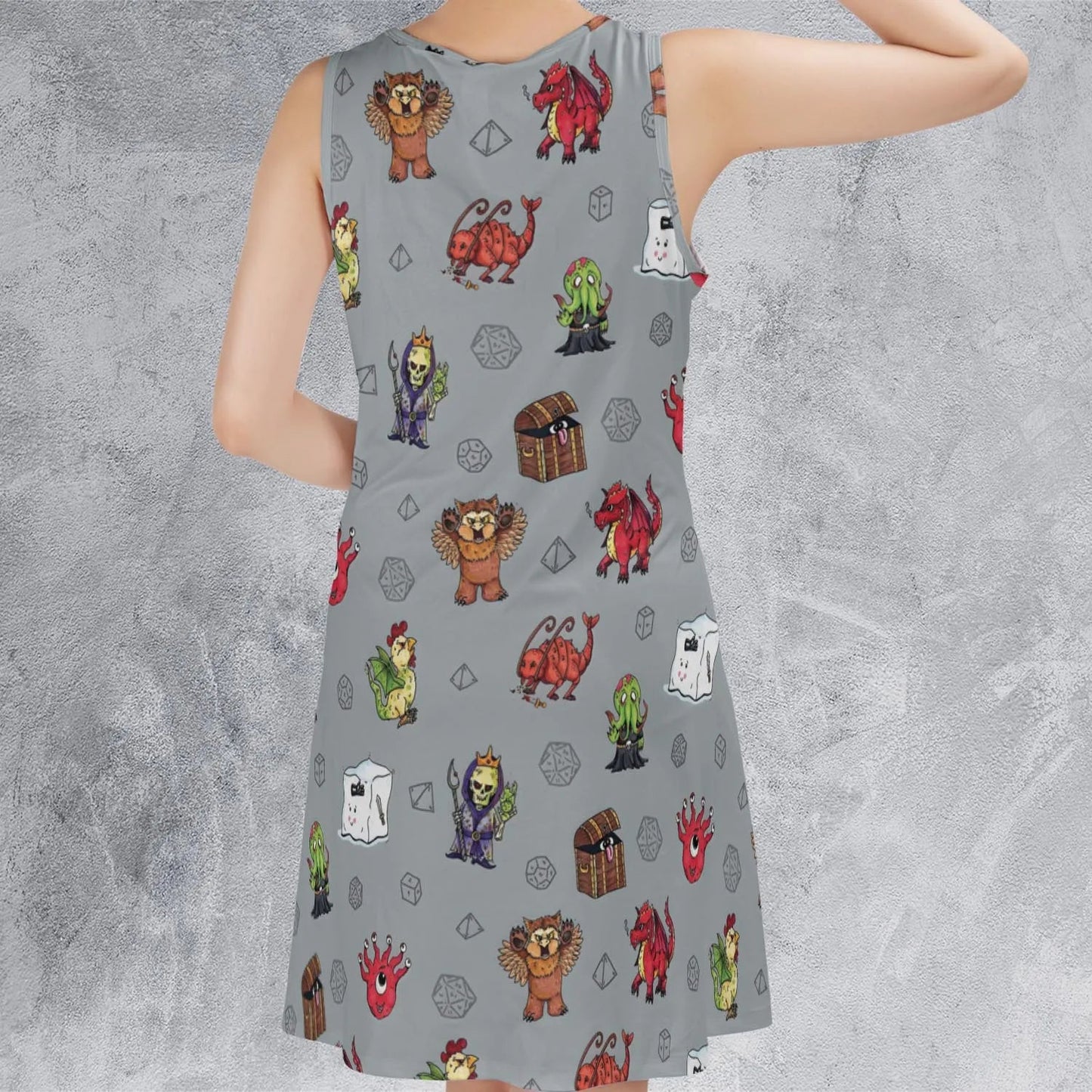 Casual Sleeveless Dress - R1P4KNKQ