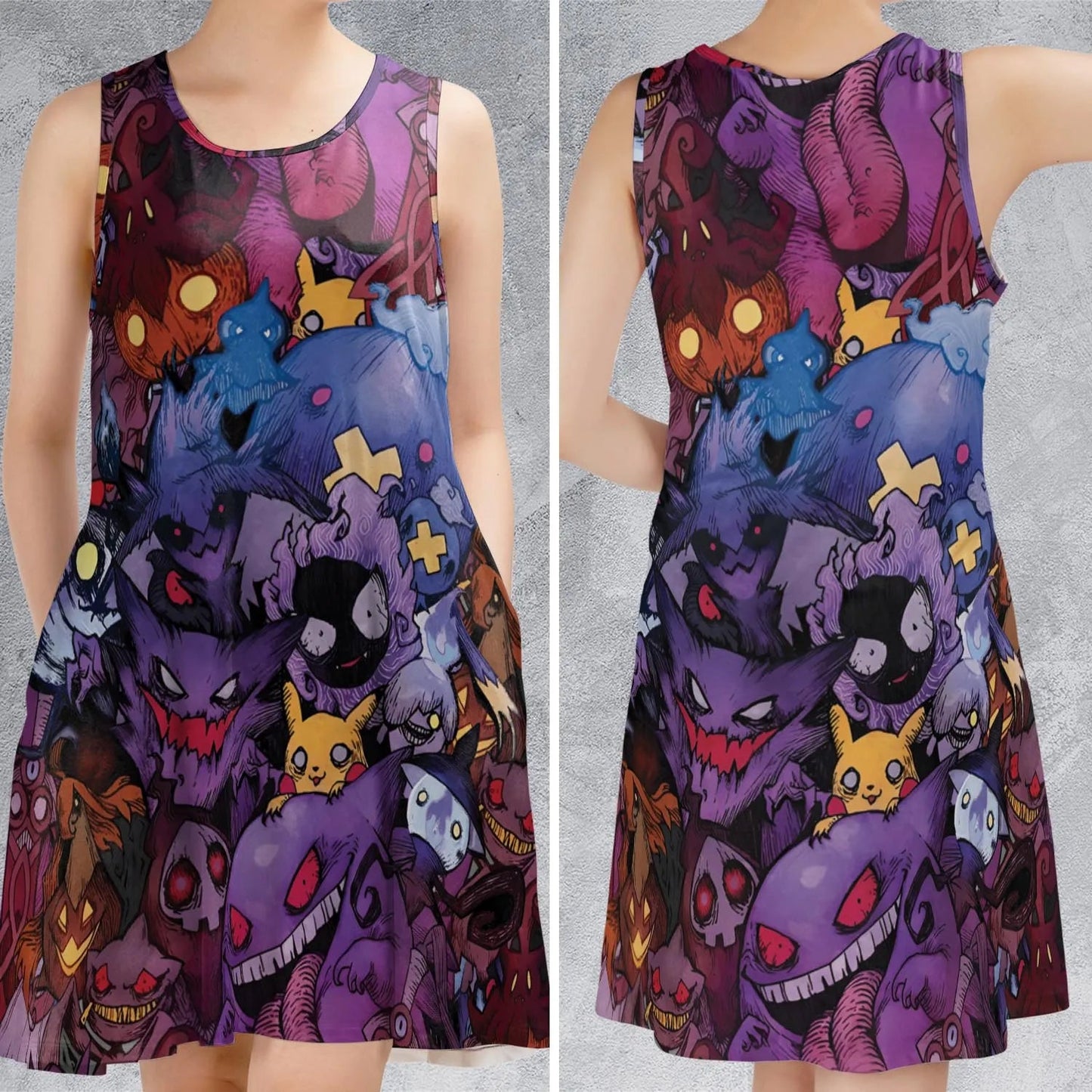 Casual Sleeveless Dress - WCUUQMPX
