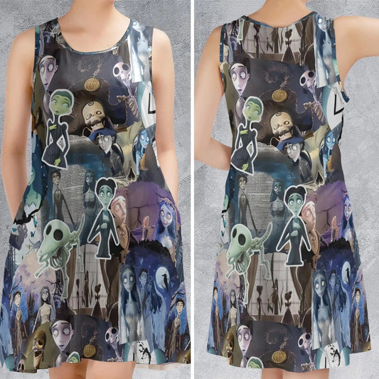 Casual Sleeveless Dress - 44E7EK4G