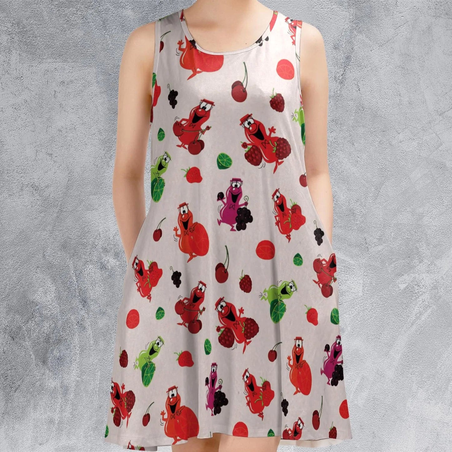 Casual Sleeveless Dress - T49WJZL1