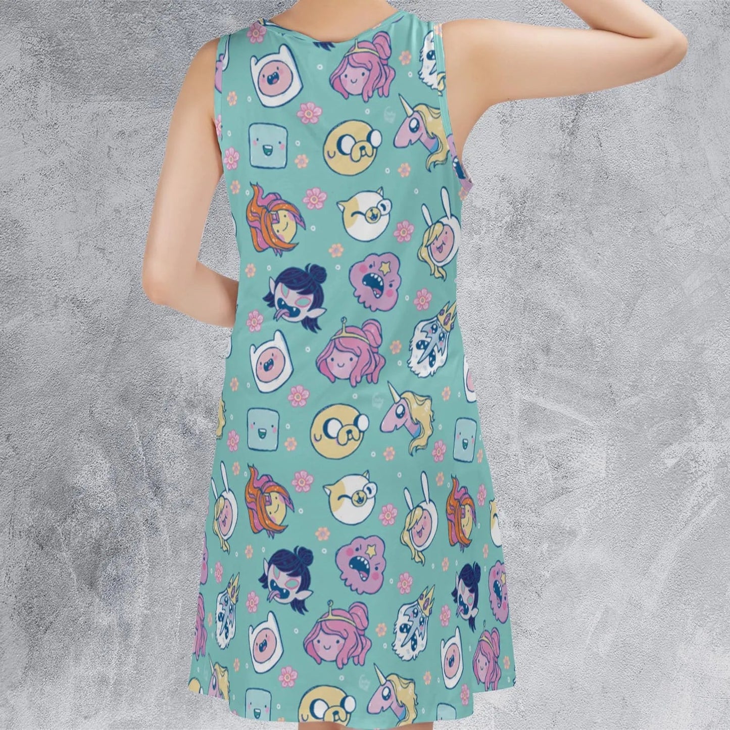 Casual Sleeveless Dress - 687UB3VX