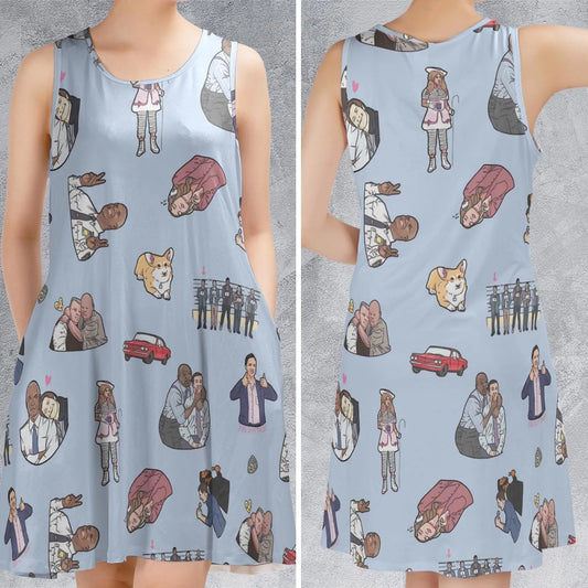Casual Sleeveless Dress - 49JW66GK