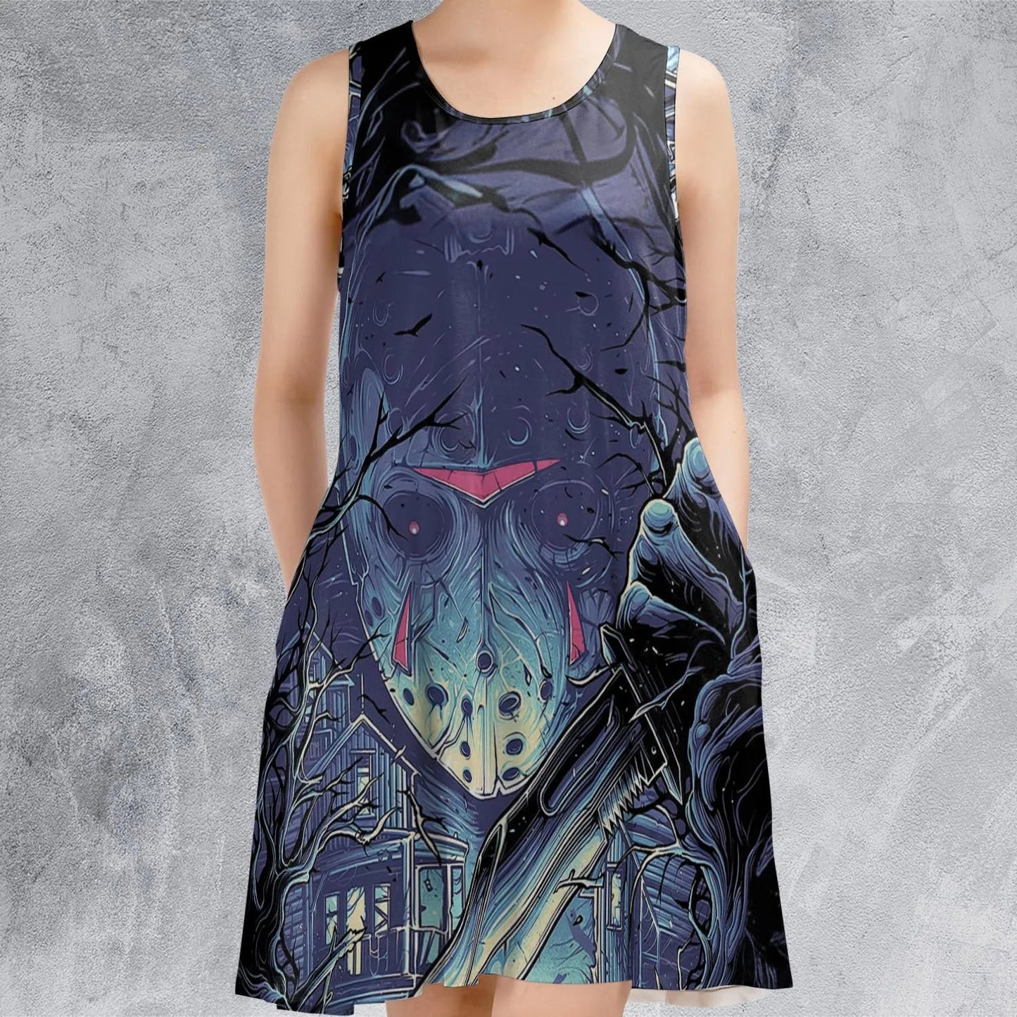 Casual Sleeveless Dress - QWNFL1FA