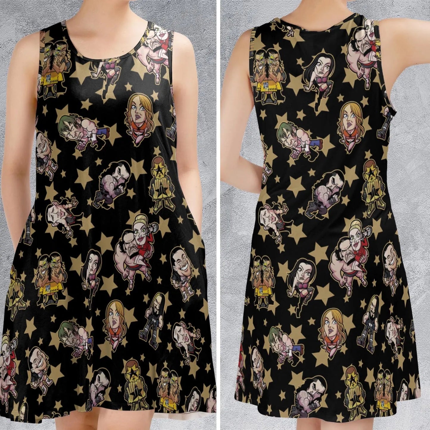 Casual Sleeveless Dress - R29VF6G8