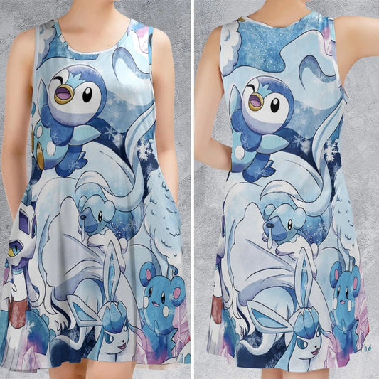 Casual Sleeveless Dress - 1JECDKTN