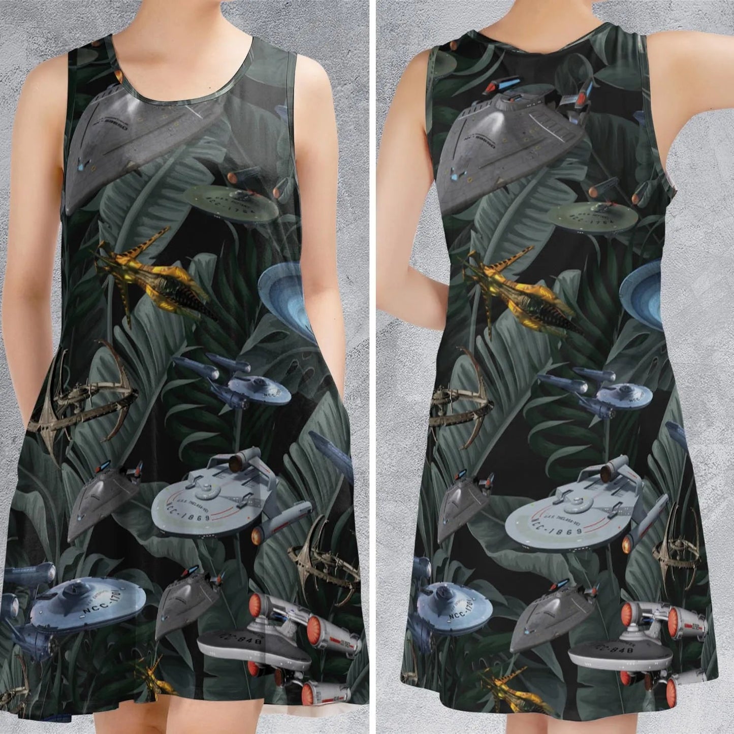 Casual Sleeveless Dress - J7VB53MW