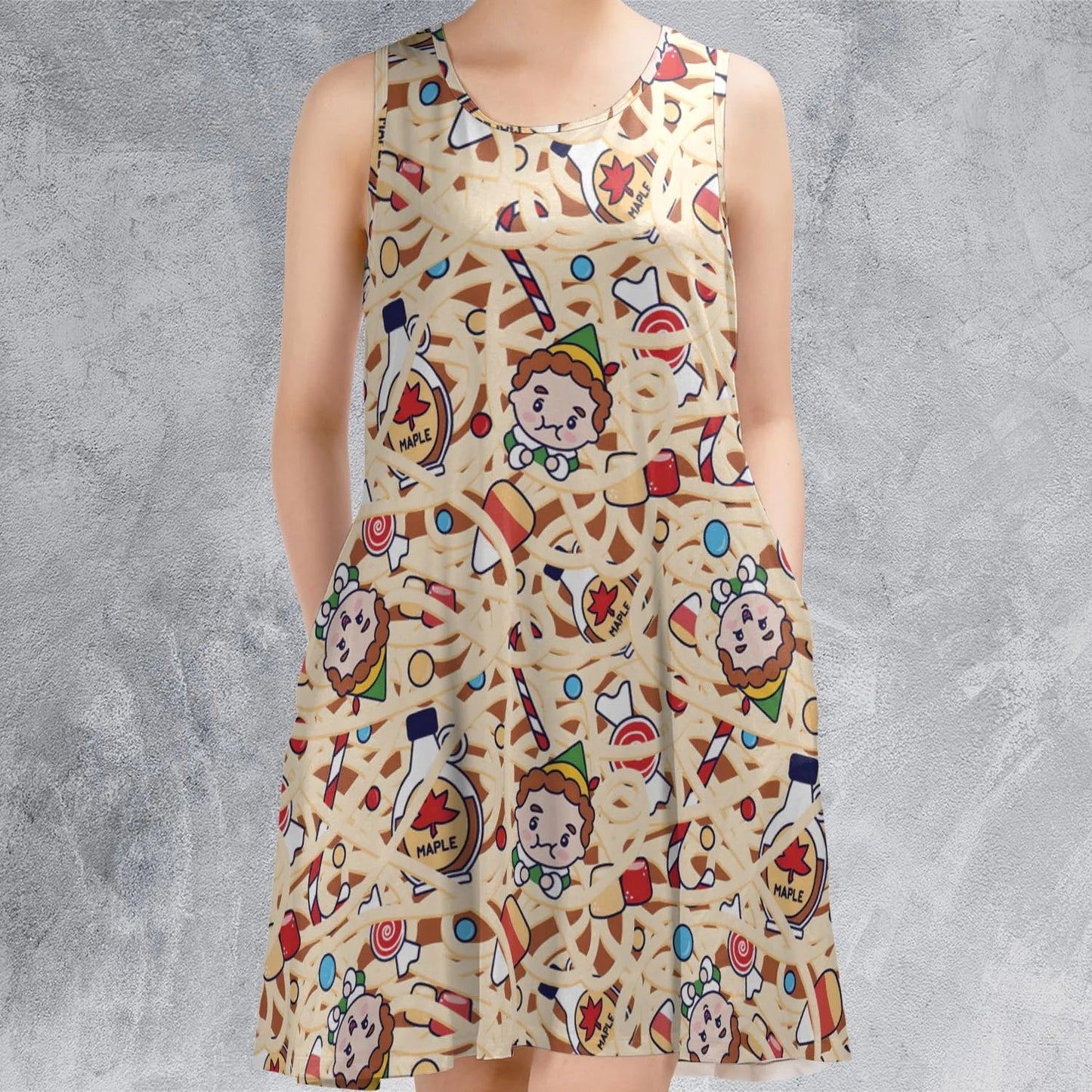 Casual Sleeveless Dress - HYPBJDGD