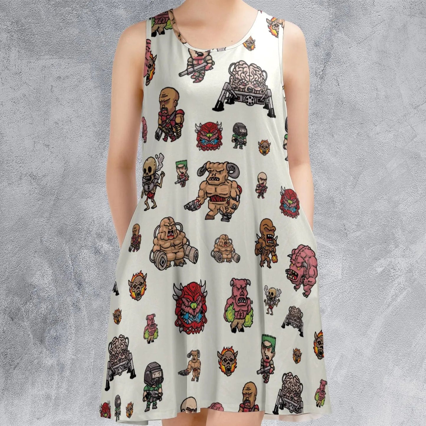 Casual Sleeveless Dress - WY4GY5GW