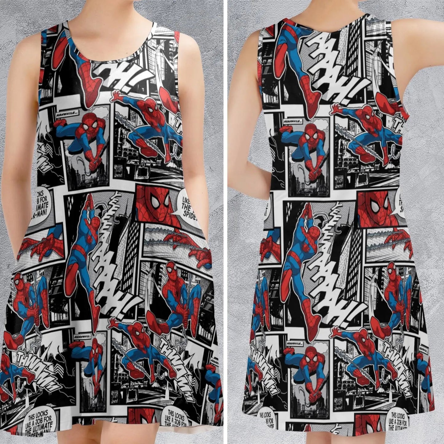 Casual Sleeveless Dress - C56CR83K