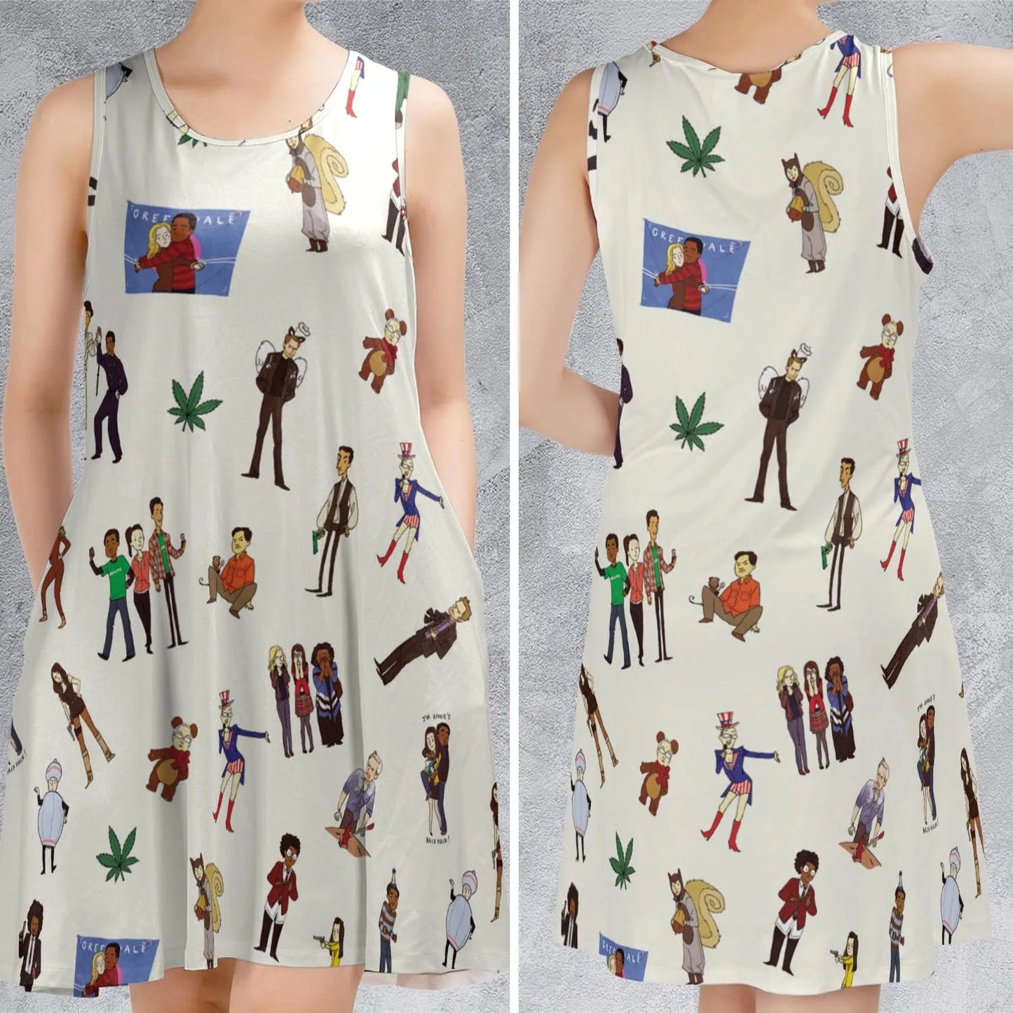 Casual Sleeveless Dress - 8K2UJPKJ