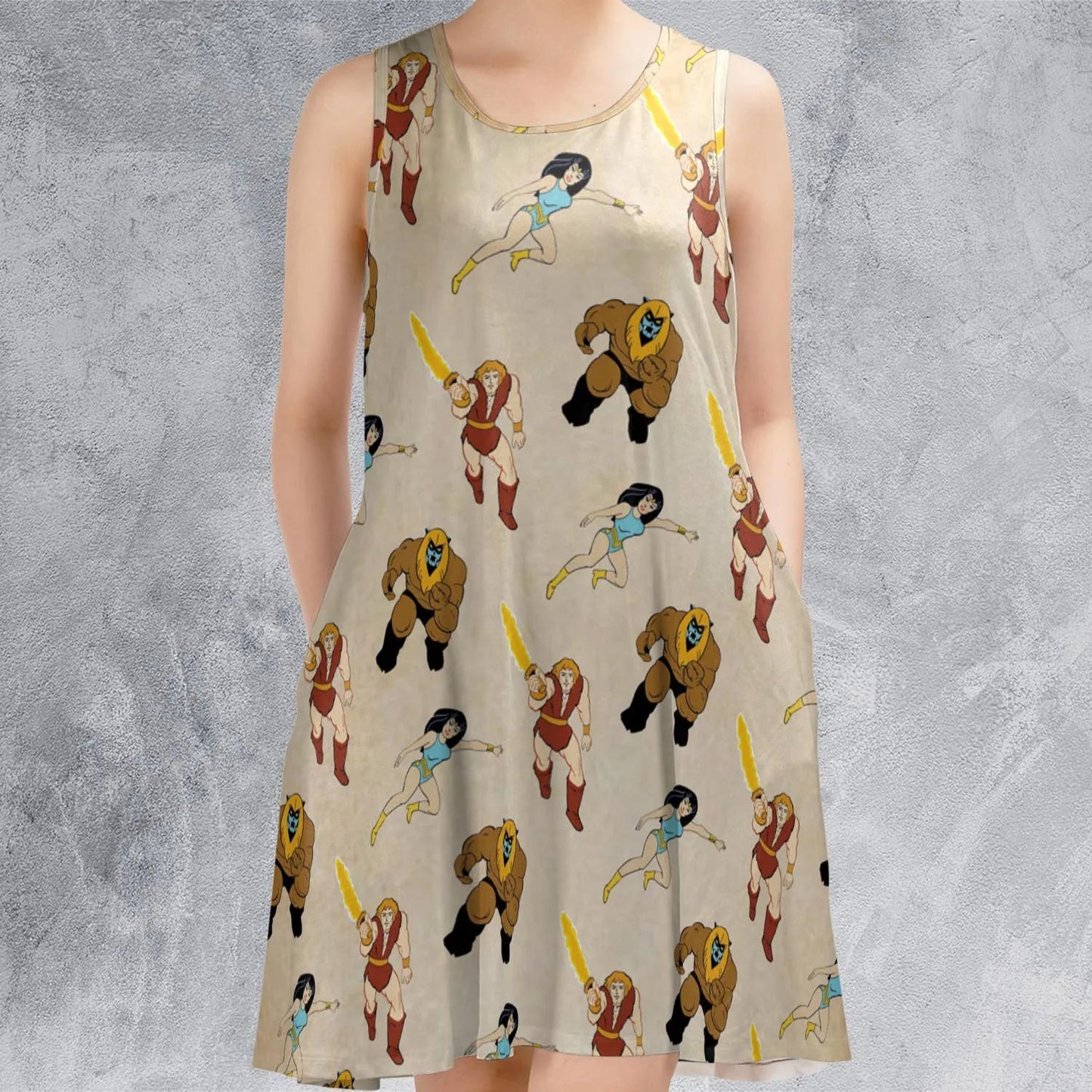 Casual Sleeveless Dress - GDN1B184