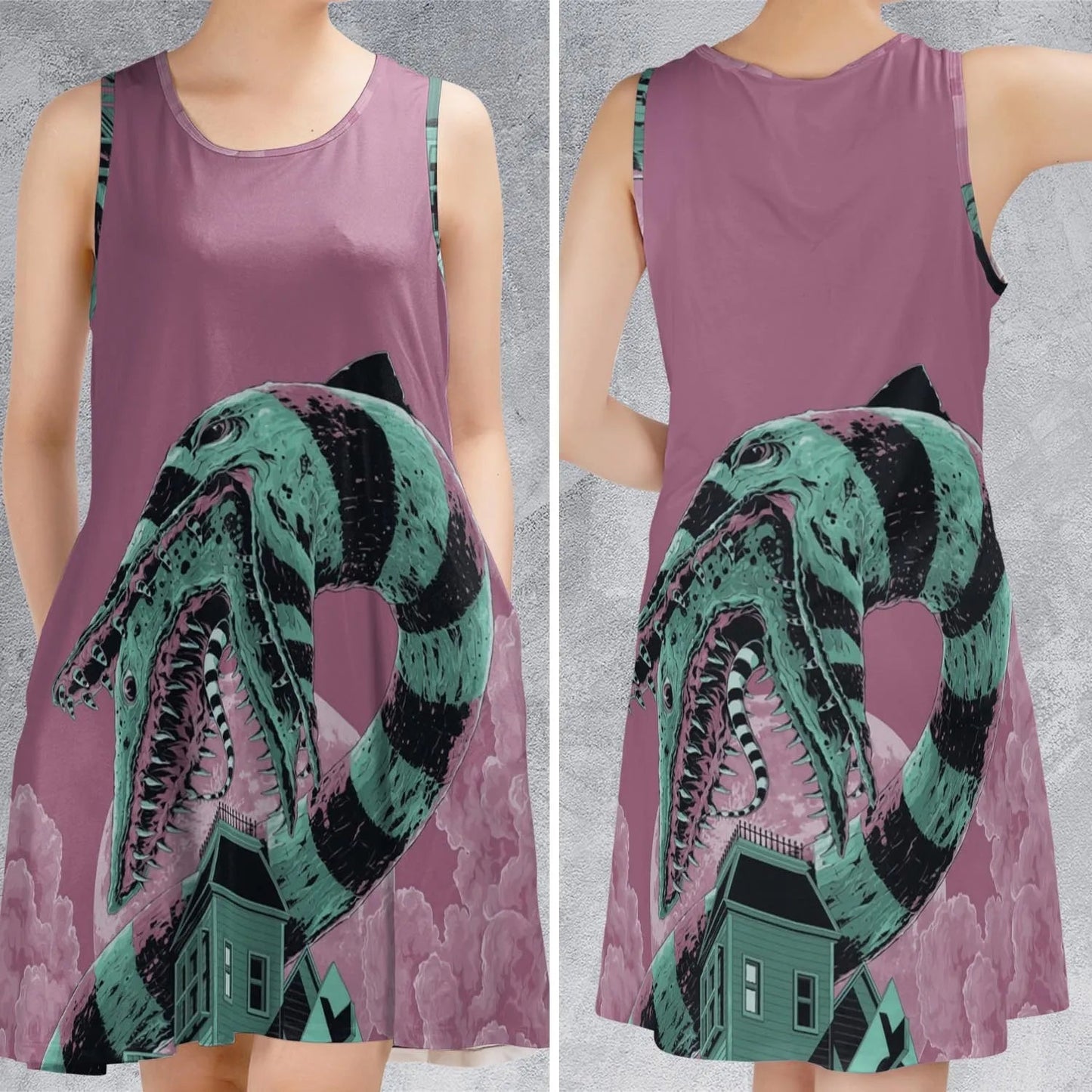 Casual Sleeveless Dress - WC39G4LA