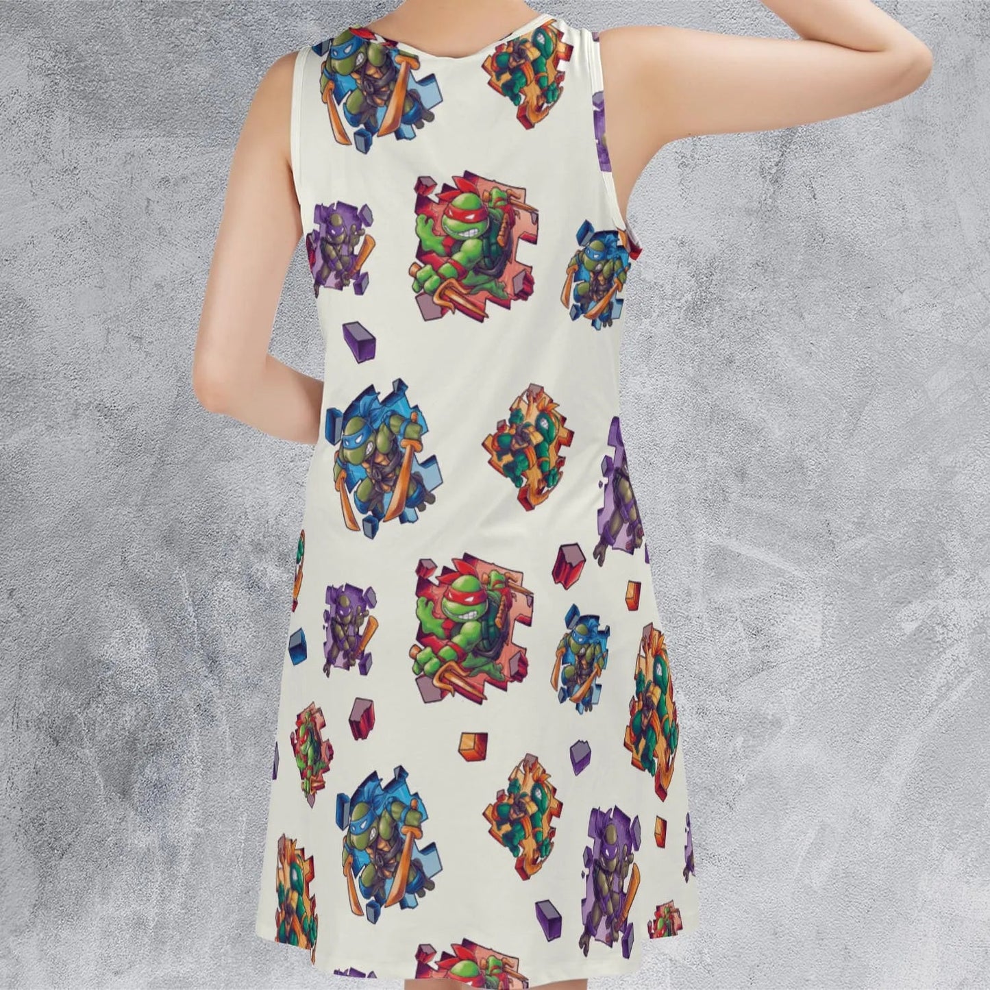 Casual Sleeveless Dress - TGS3ANEH